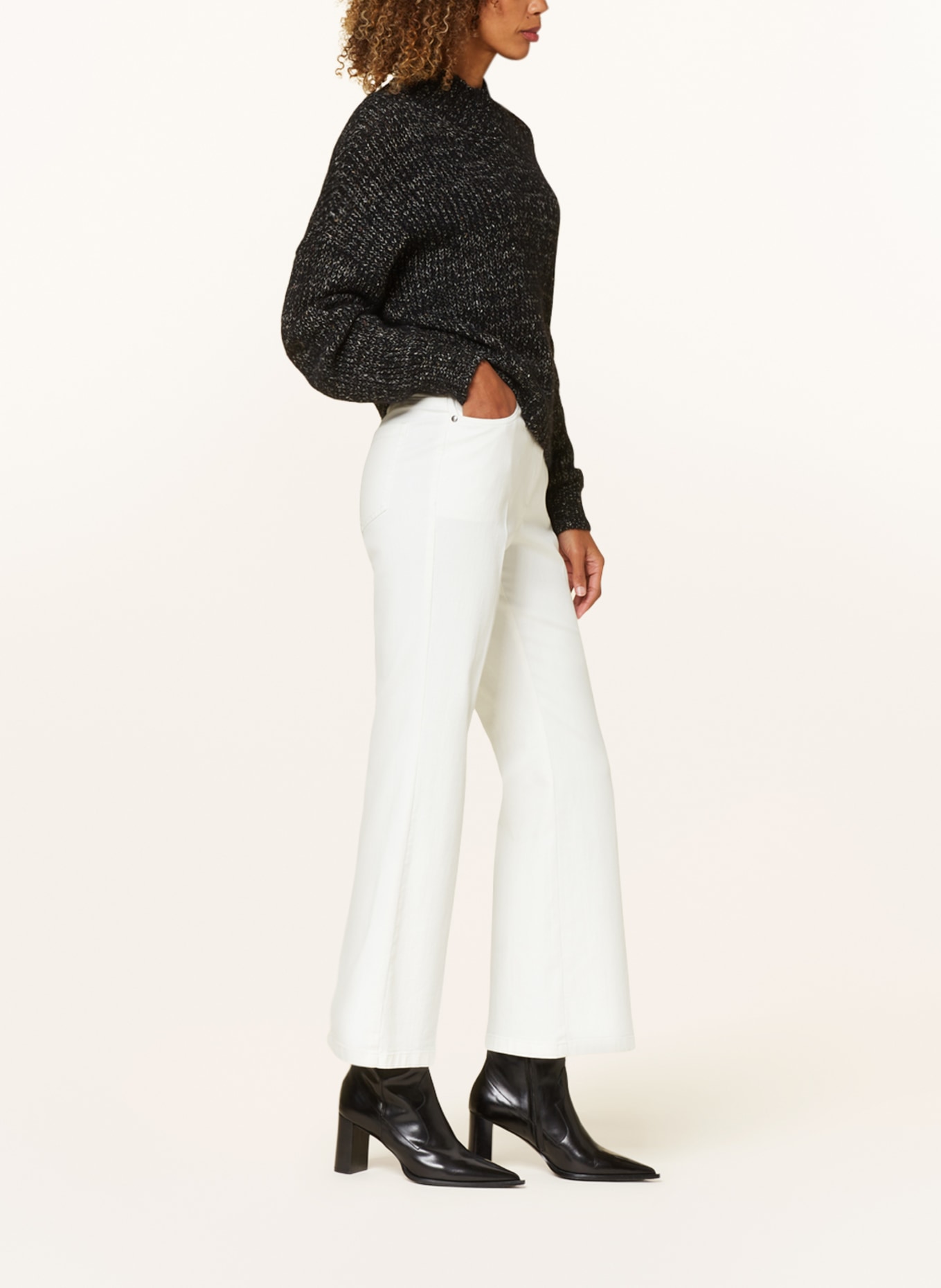 LUISA CERANO Flared jeans, Color: 108 off-white (Image 4)