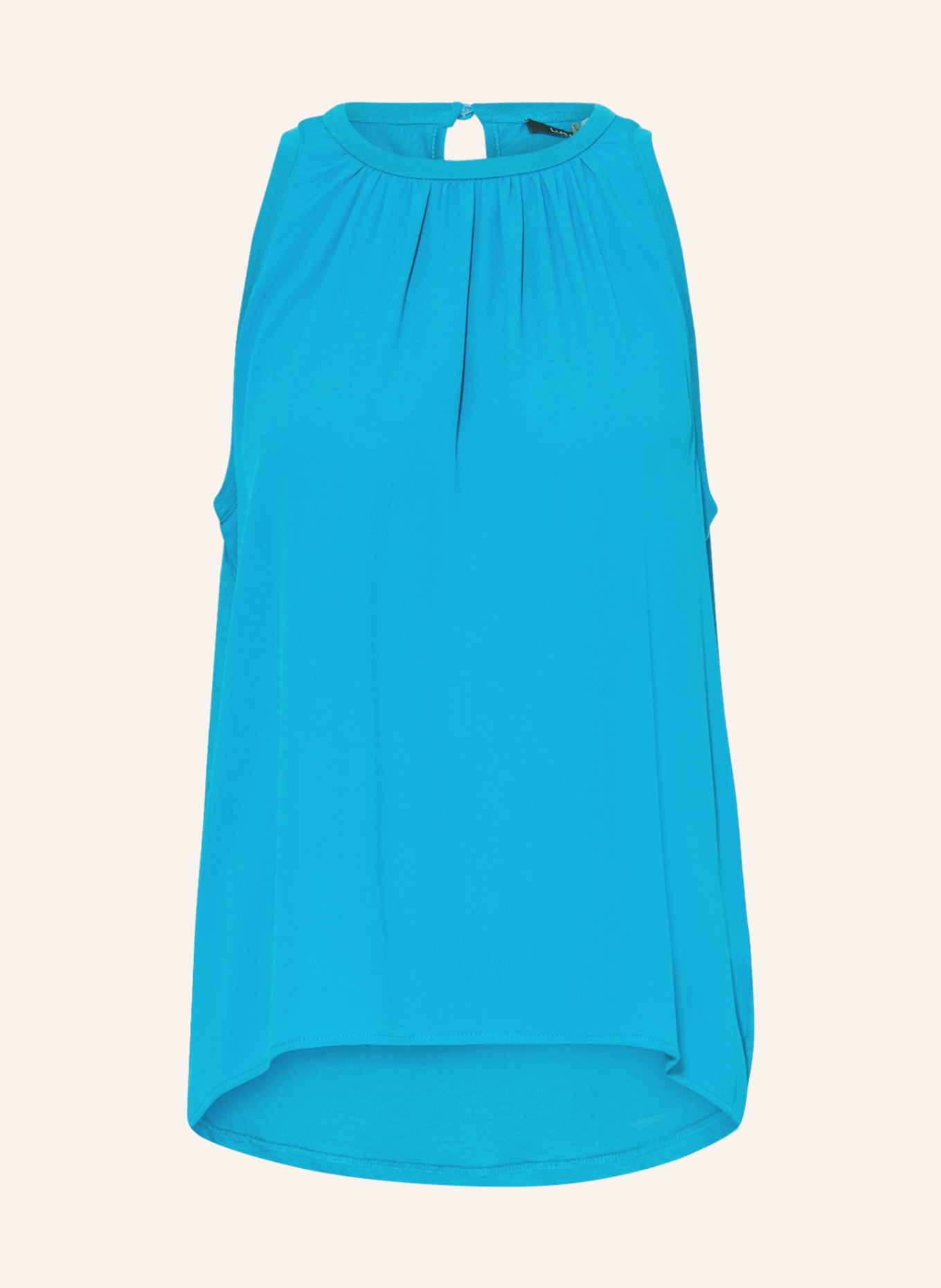LUISA CERANO Top with silk, Color: TURQUOISE (Image 1)