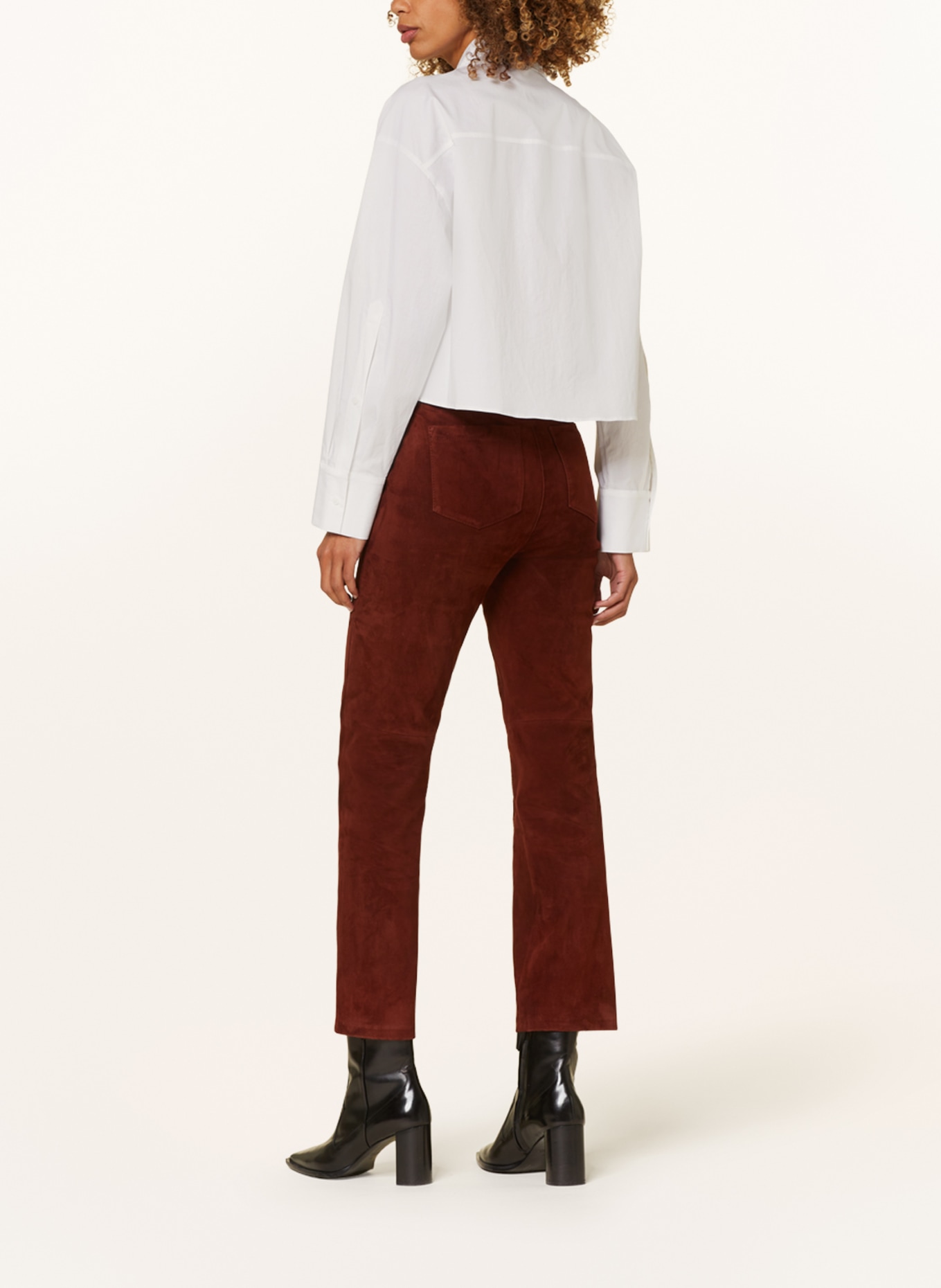 LUISA CERANO Cropped shirt blouse, Color: WHITE (Image 3)