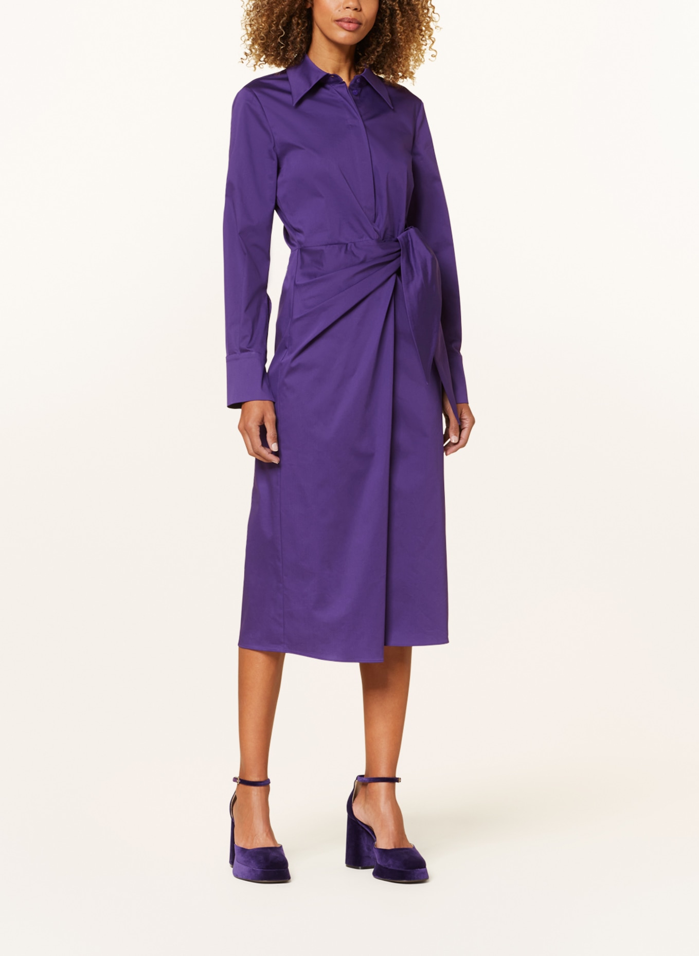 LUISA CERANO Wrap dress, Color: DARK PURPLE (Image 2)