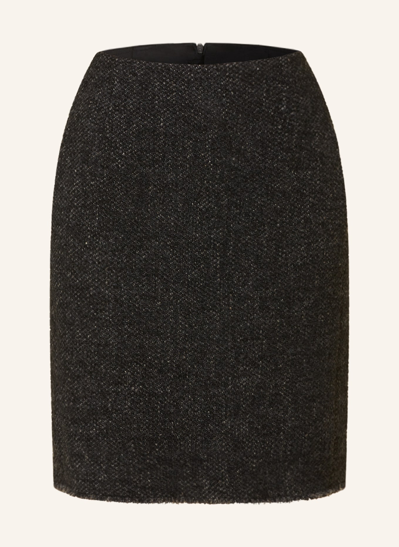 LUISA CERANO Tweed skirt, Color: DARK GRAY (Image 1)