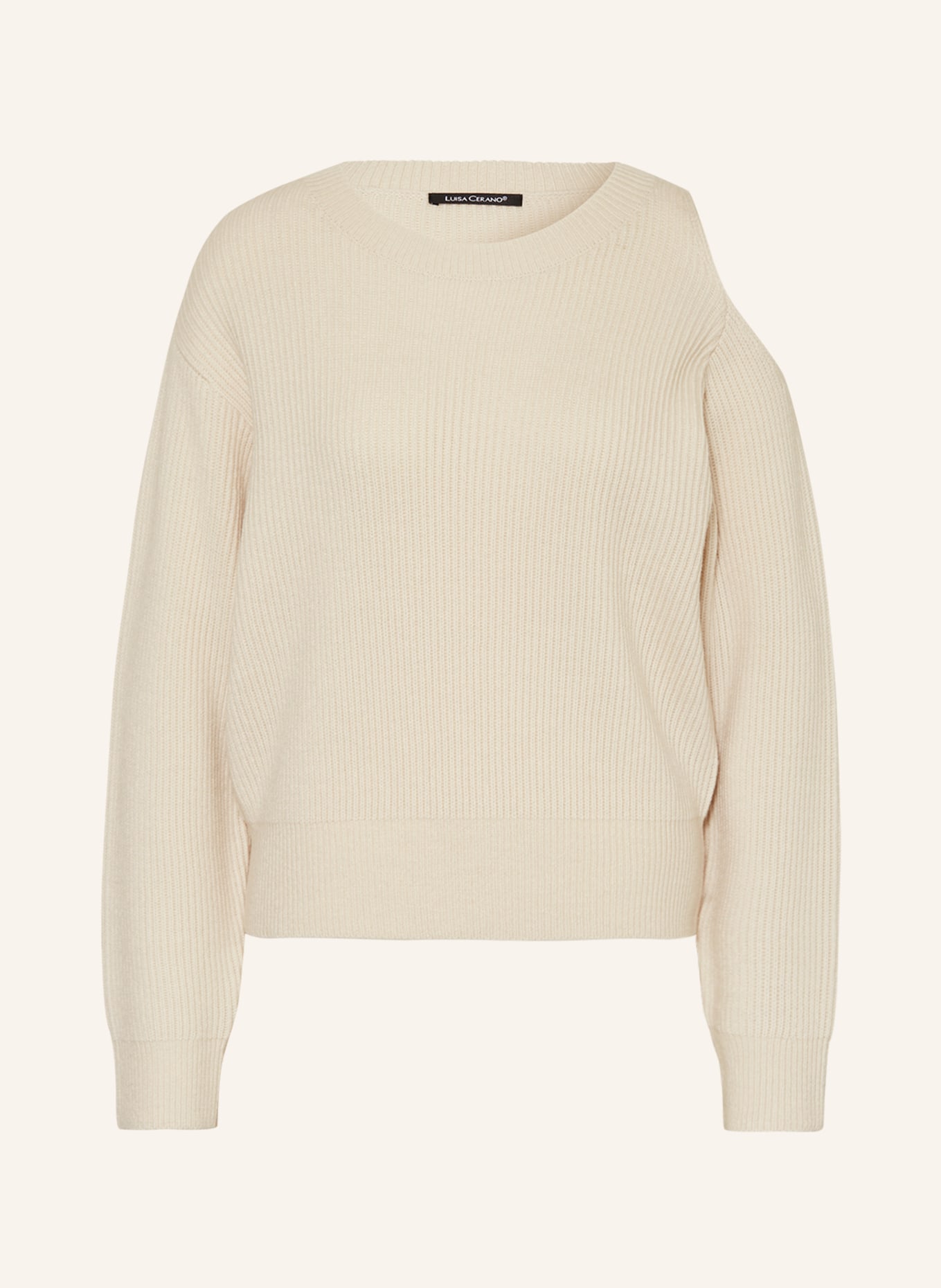 LUISA CERANO Sweater with cut-out, Color: CREAM (Image 1)