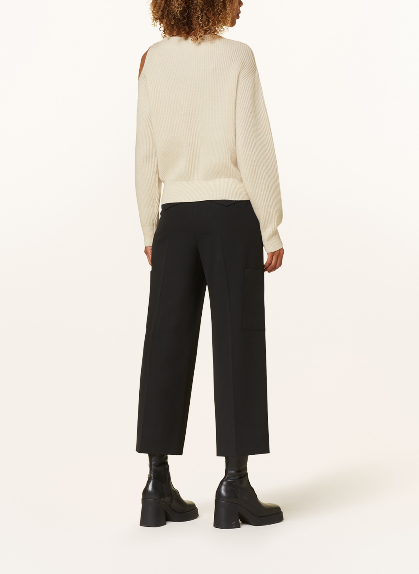 LUISA CERANO Sweater with cut-out, Color: CREAM (Image 3)