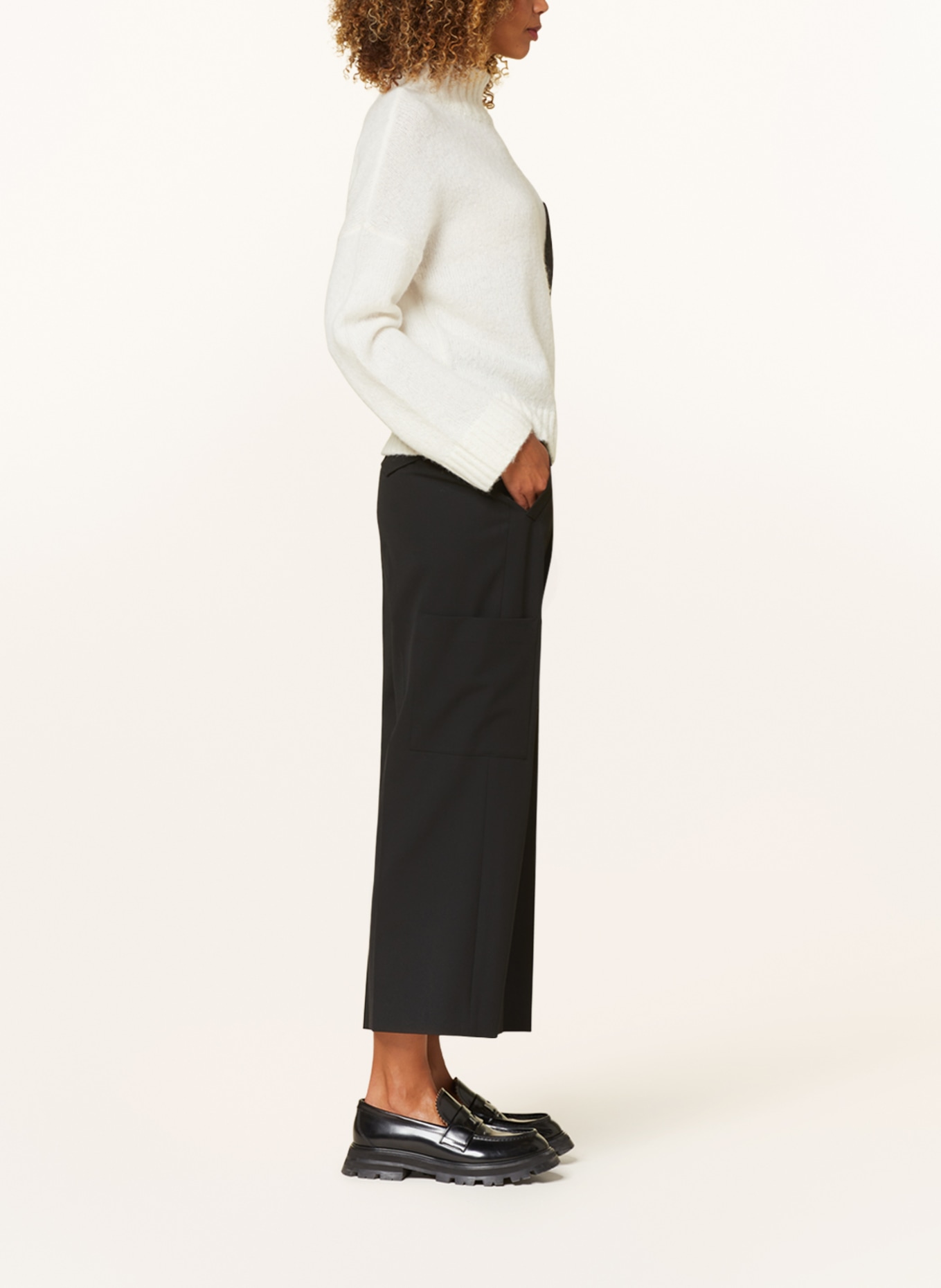 LUISA CERANO Culottes, Color: BLACK (Image 4)