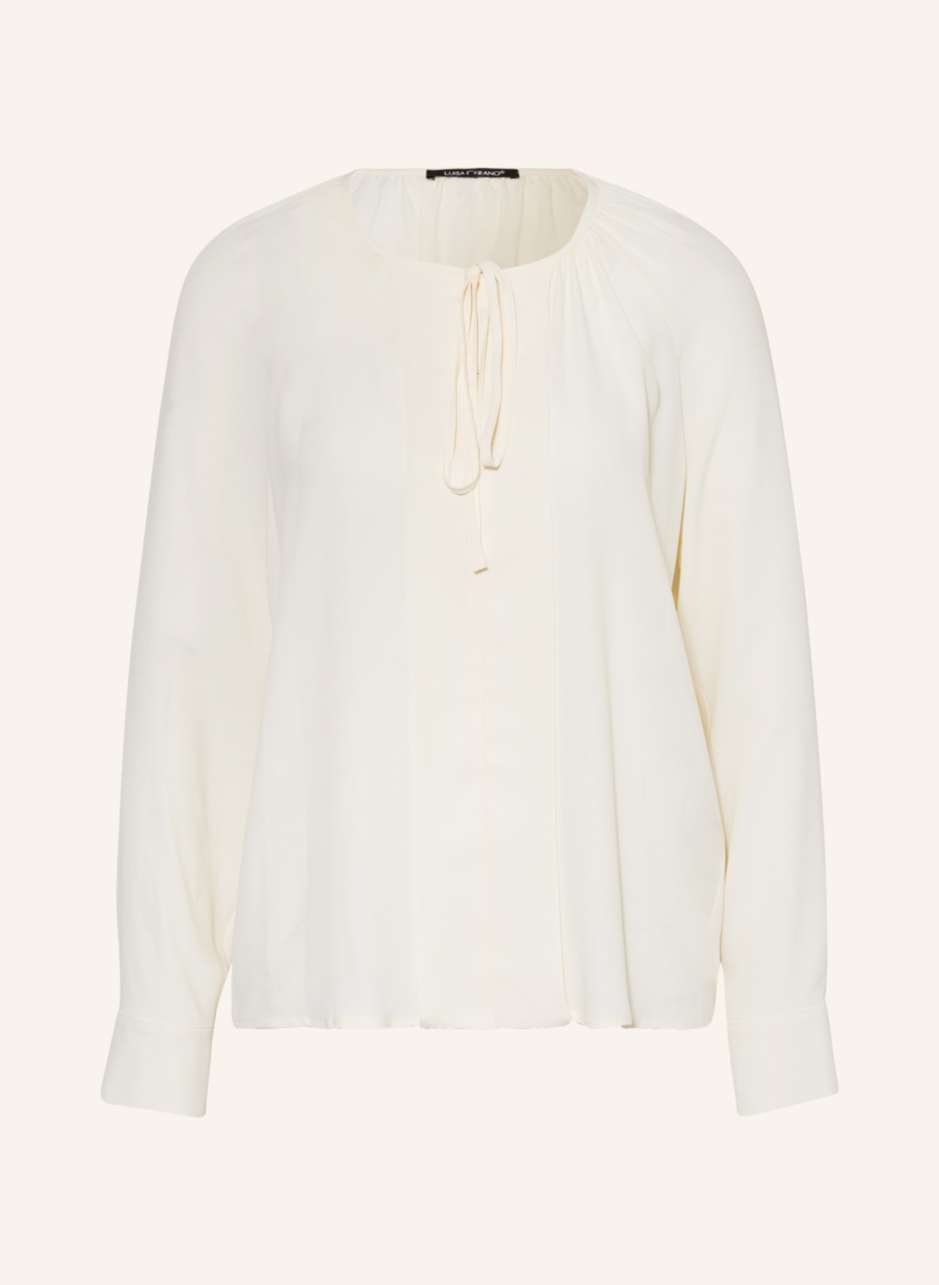 LUISA CERANO Bluzka z dodatkiem jedwabiu, Kolor: KREMOWY (Obrazek 1)