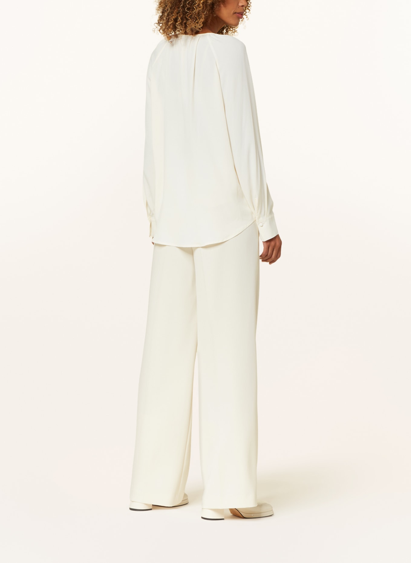LUISA CERANO Blouse with silk, Color: CREAM (Image 3)