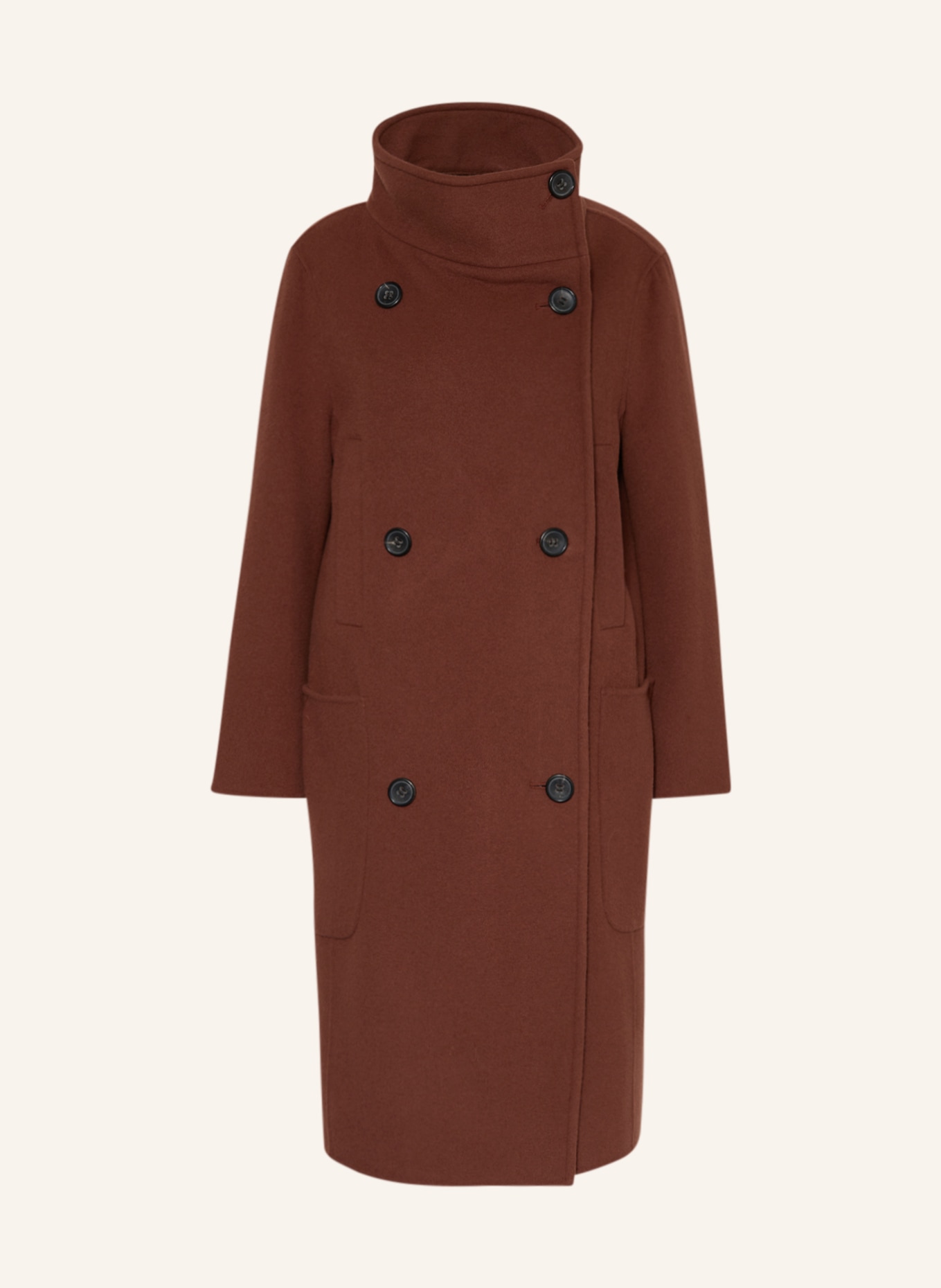 LUISA CERANO Wool coat, Color: BROWN (Image 1)