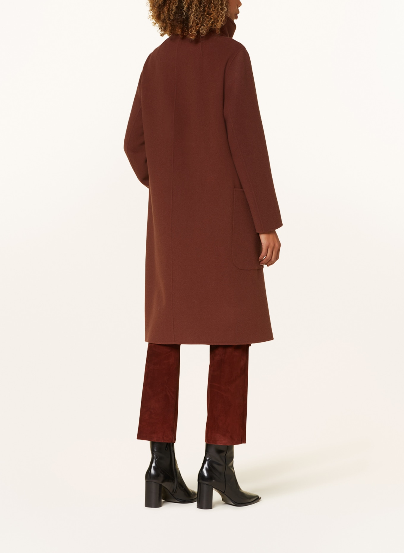 LUISA CERANO Wool coat, Color: BROWN (Image 3)