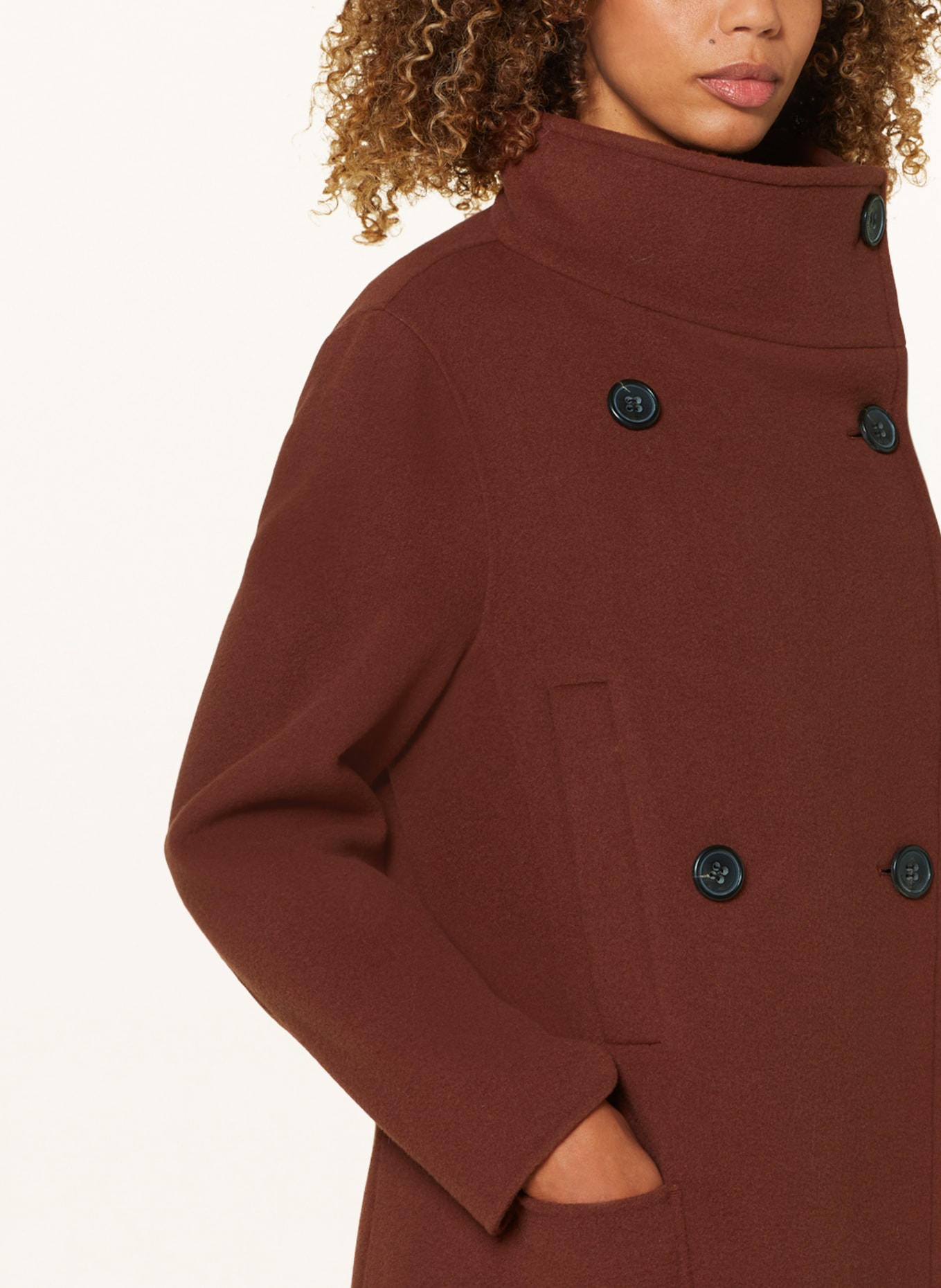 LUISA CERANO Wool coat, Color: BROWN (Image 4)