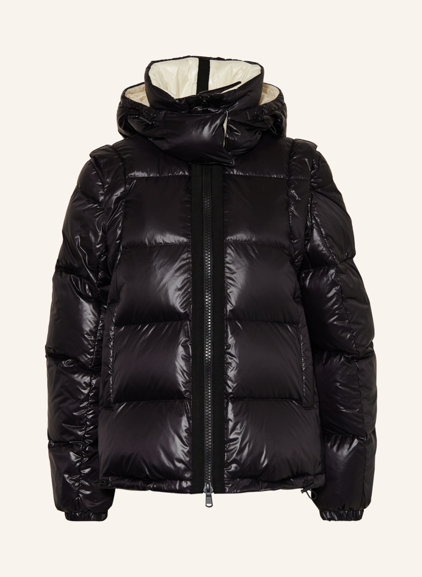 LUISA CERANO 2-in-1 down jacket, Color: BLACK/ CREAM (Image 1)