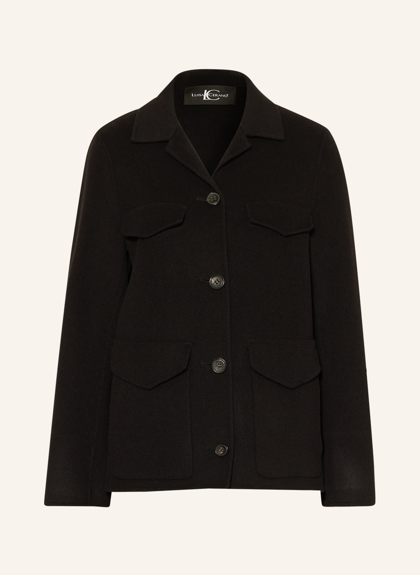 LUISA CERANO Jacket, Color: BLACK (Image 1)