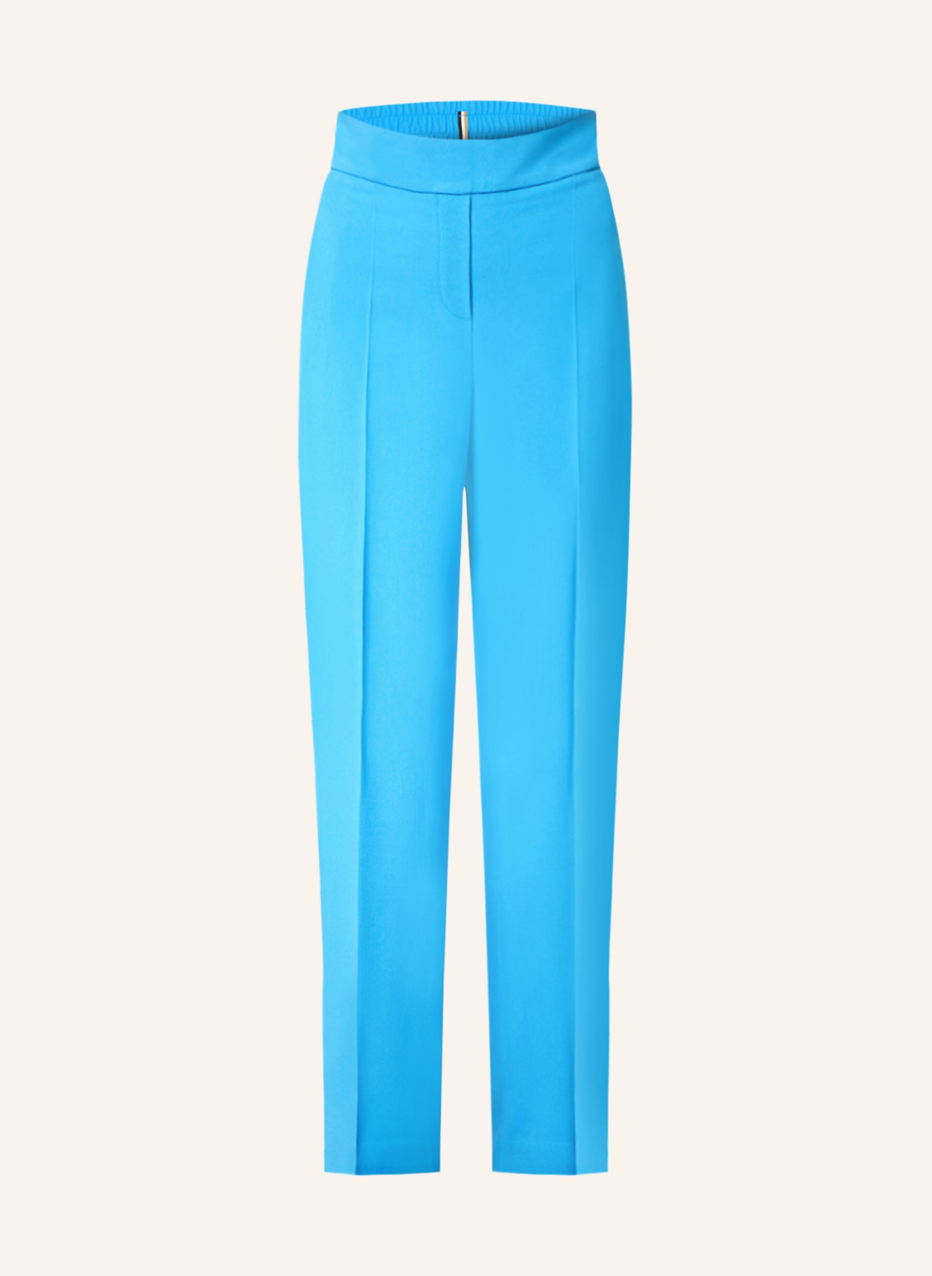 BOSS Wide leg trousers TEZUKI with tuxedo stripes, Color: NEON BLUE (Image 1)