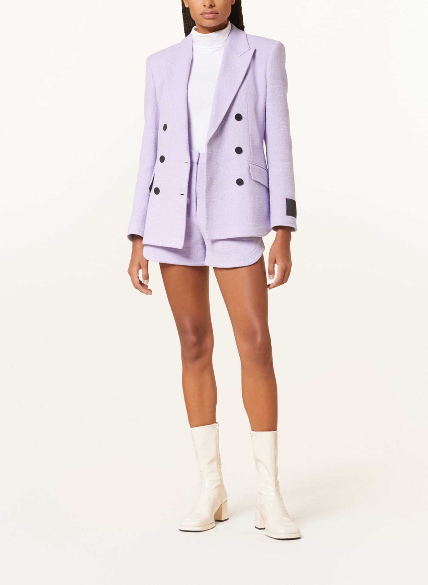 HUGO Tweed blazer AMOLLA, Color: LIGHT PURPLE (Image 2)