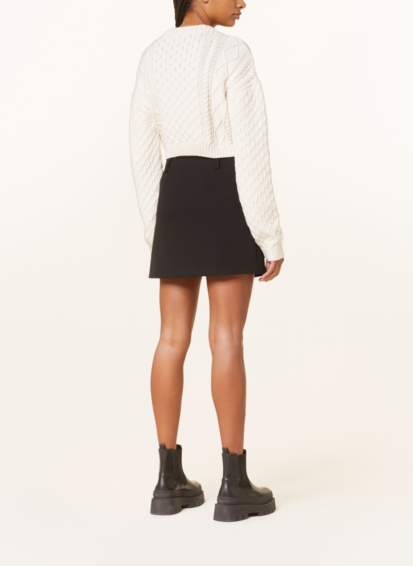 HUGO Jersey skirt RALARA, Color: BLACK (Image 3)