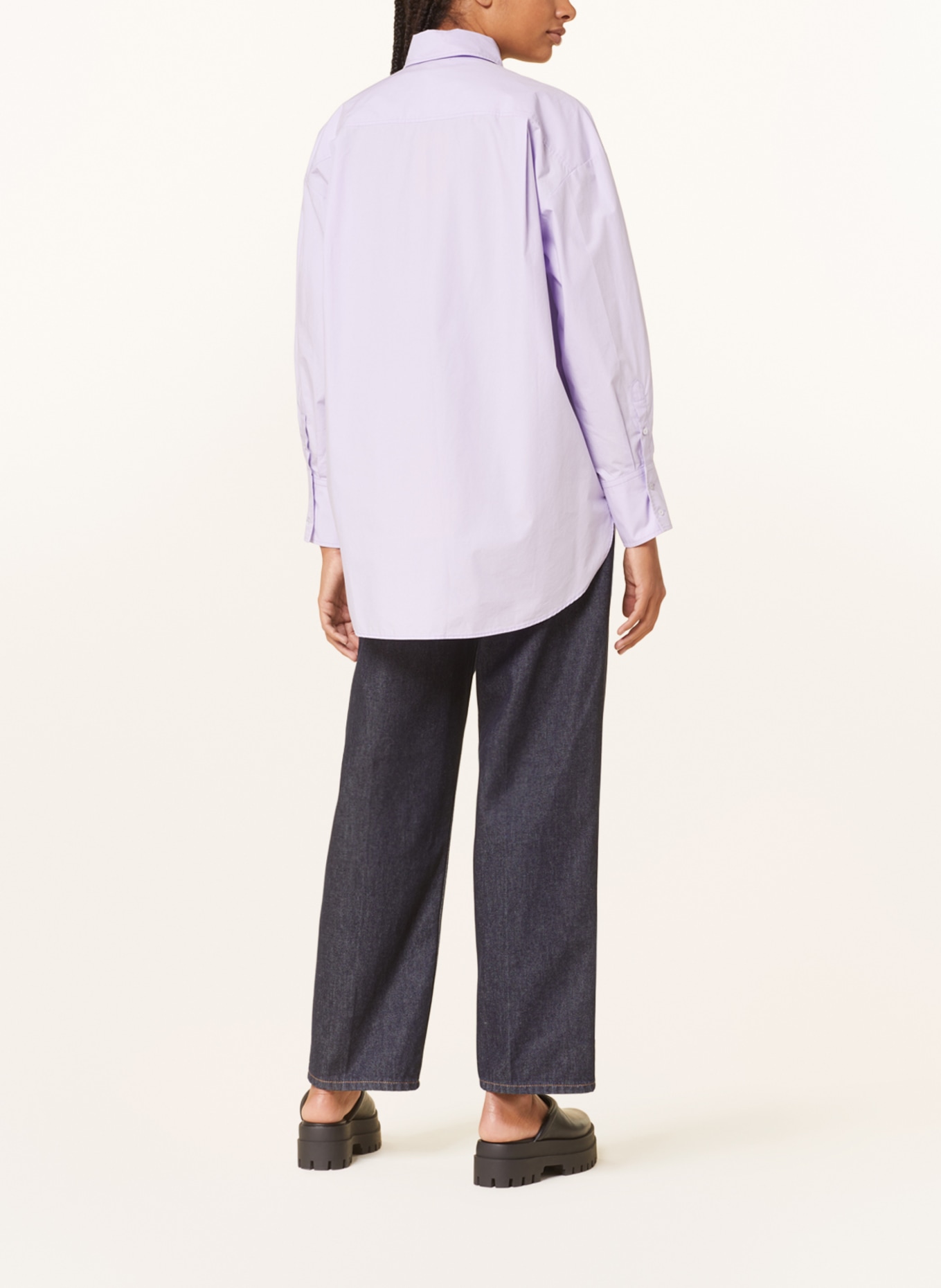 HUGO Shirt blouse ENNIA, Color: LIGHT PURPLE (Image 3)