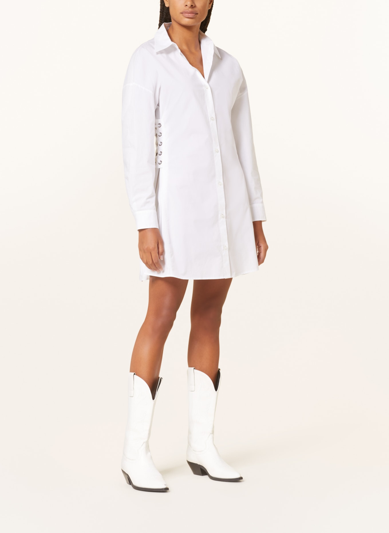 HUGO Shirt dress KUSANNA, Color: WHITE (Image 2)