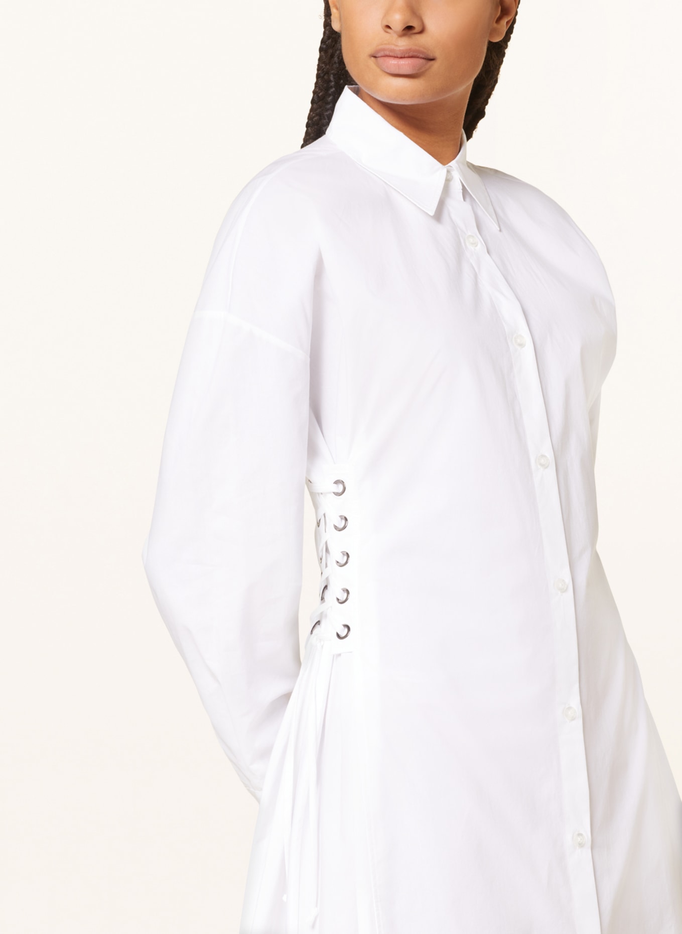 HUGO Shirt dress KUSANNA, Color: WHITE (Image 4)