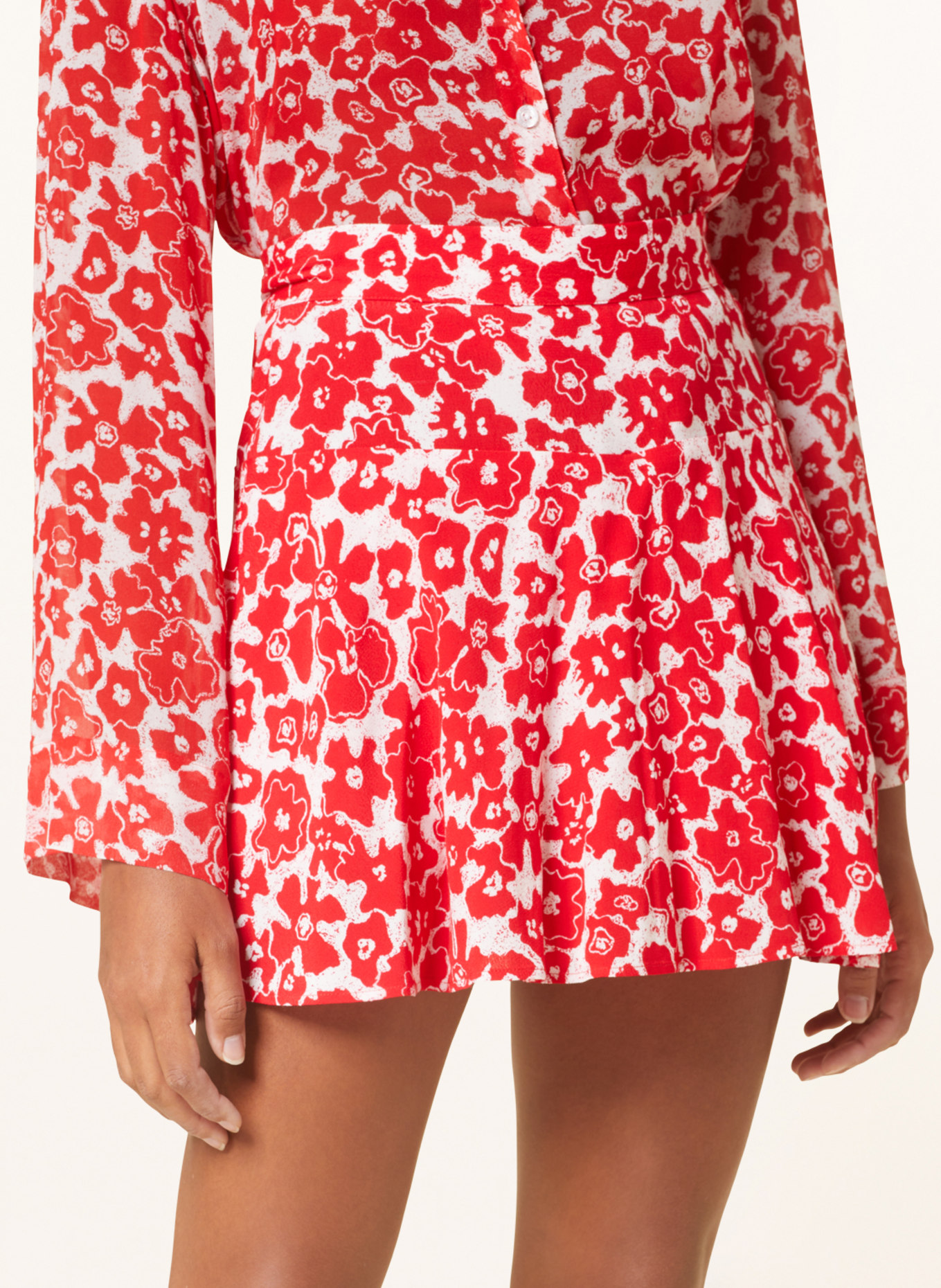 HUGO Skirt RESIRE, Color: RED/ WHITE (Image 4)