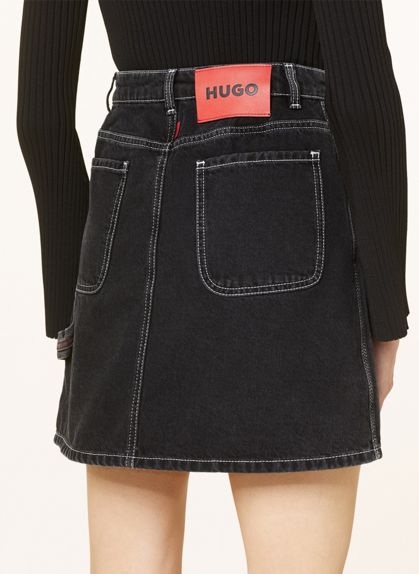 HUGO Denim skirt GALINDA, Color: 025 DARK GREY (Image 4)