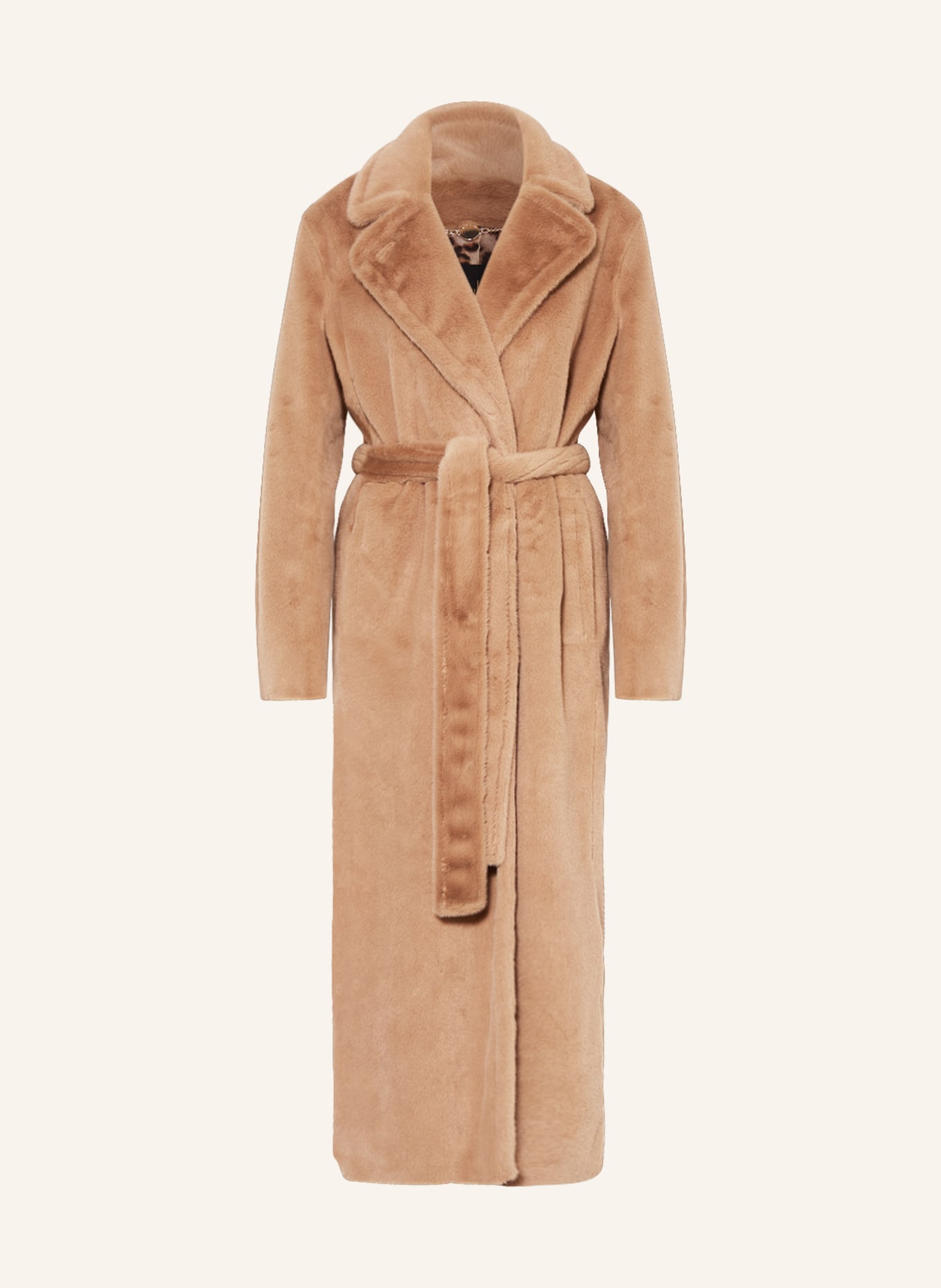 MARC CAIN Faux fur coat, Color: BEIGE (Image 1)
