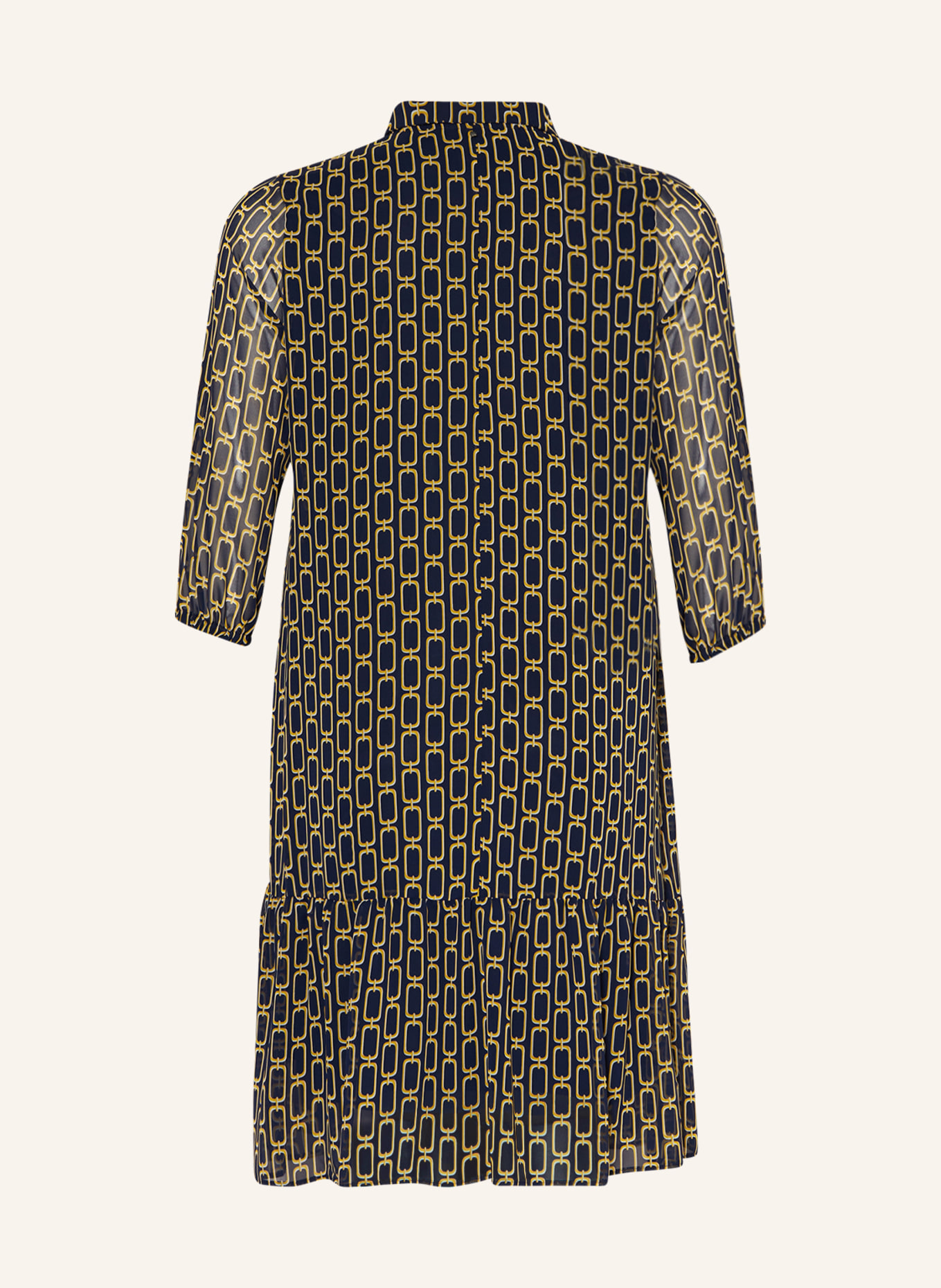 MARINA RINALDI SPORT Kleid DAISY mit 3/4-Arm, Farbe: DUNKELBLAU/ GELB (Bild 2)