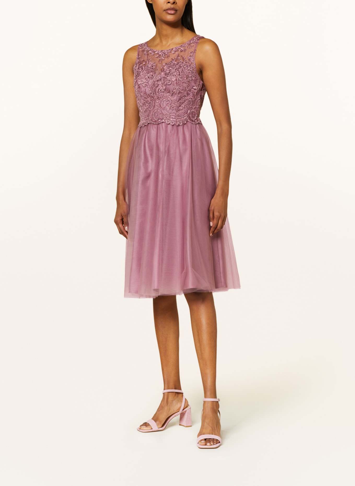LAONA Cocktail dress with lace and sequins, Color: DUSKY PINK (Image 2)