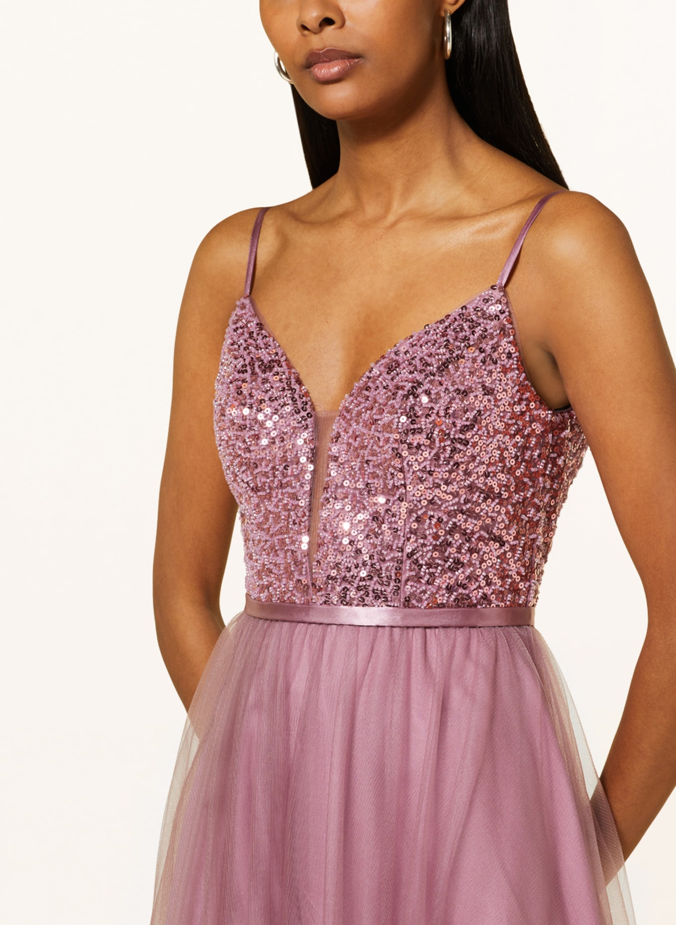 LAONA Evening dress with sequins, Color: DUSKY PINK (Image 4)