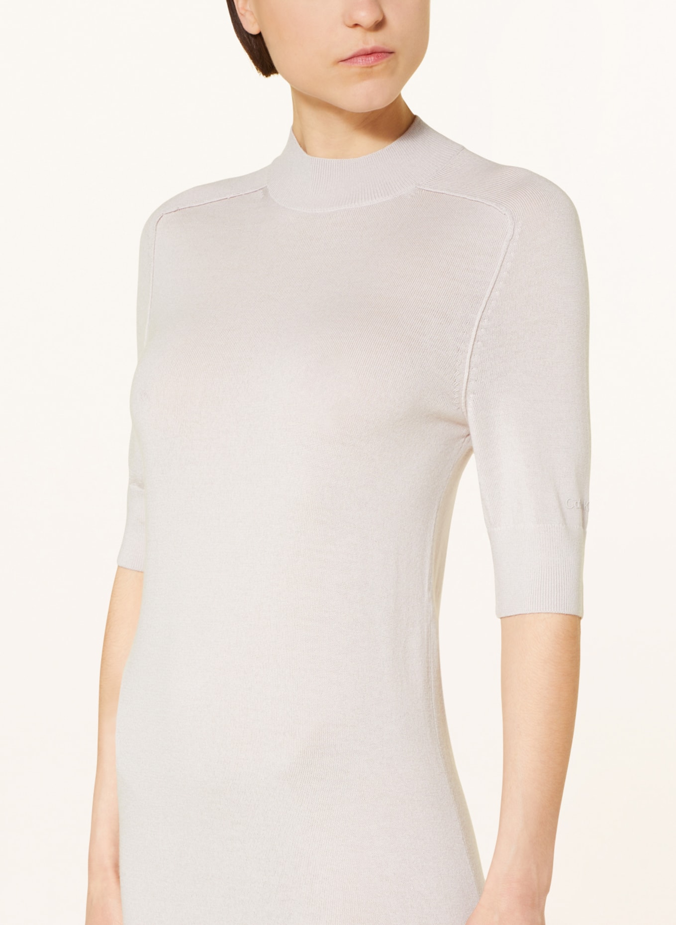 Calvin Klein Knit dress with 3/4 sleeve, Color: CREAM (Image 4)