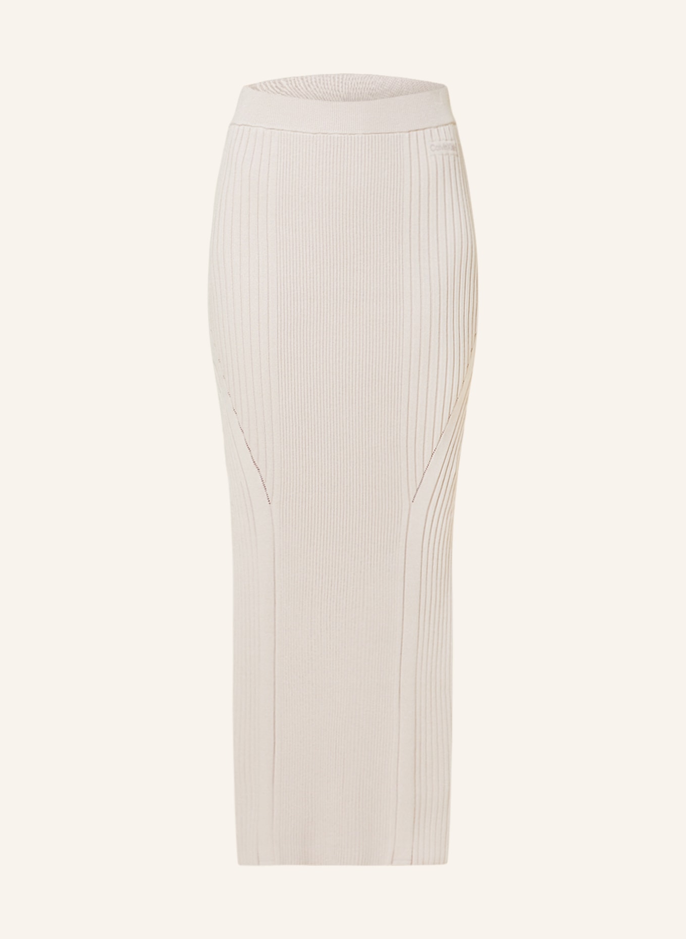 Calvin Klein Úpletová sukně, Barva: BÉŽOVÁ (Obrázek 1)