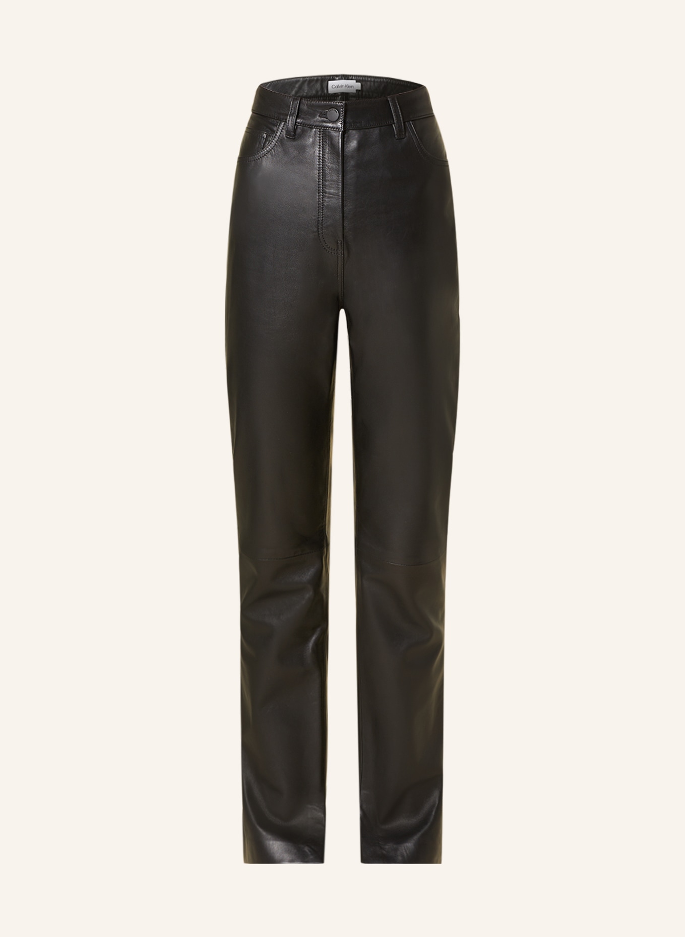 Calvin Klein Spodnie skórzane, Kolor: CZARNY (Obrazek 1)