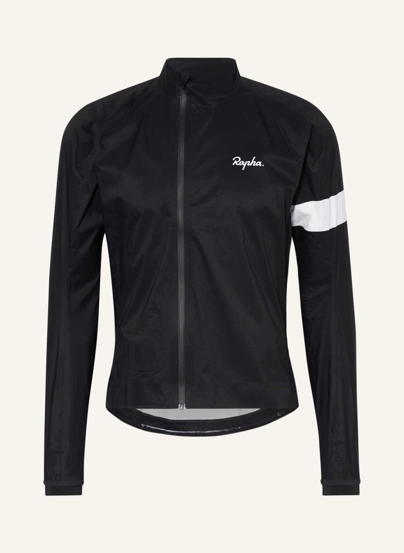 Rapha Cycling jacket CORE RAIN II, Color: BLACK/ WHITE (Image 1)