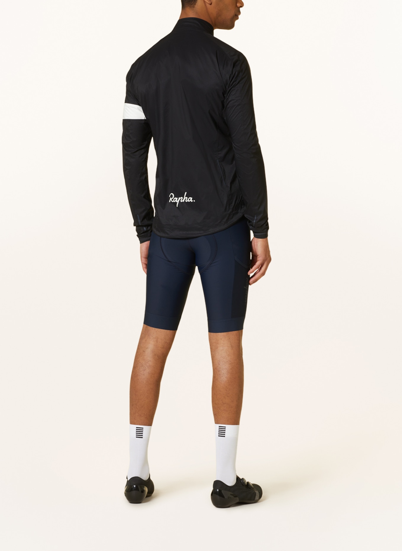 Rapha Cycling jacket CORE RAIN II, Color: BLACK/ WHITE (Image 3)