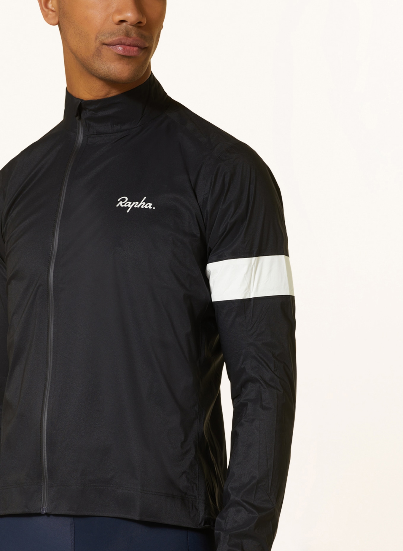 Rapha Cycling jacket CORE RAIN II in black/ white