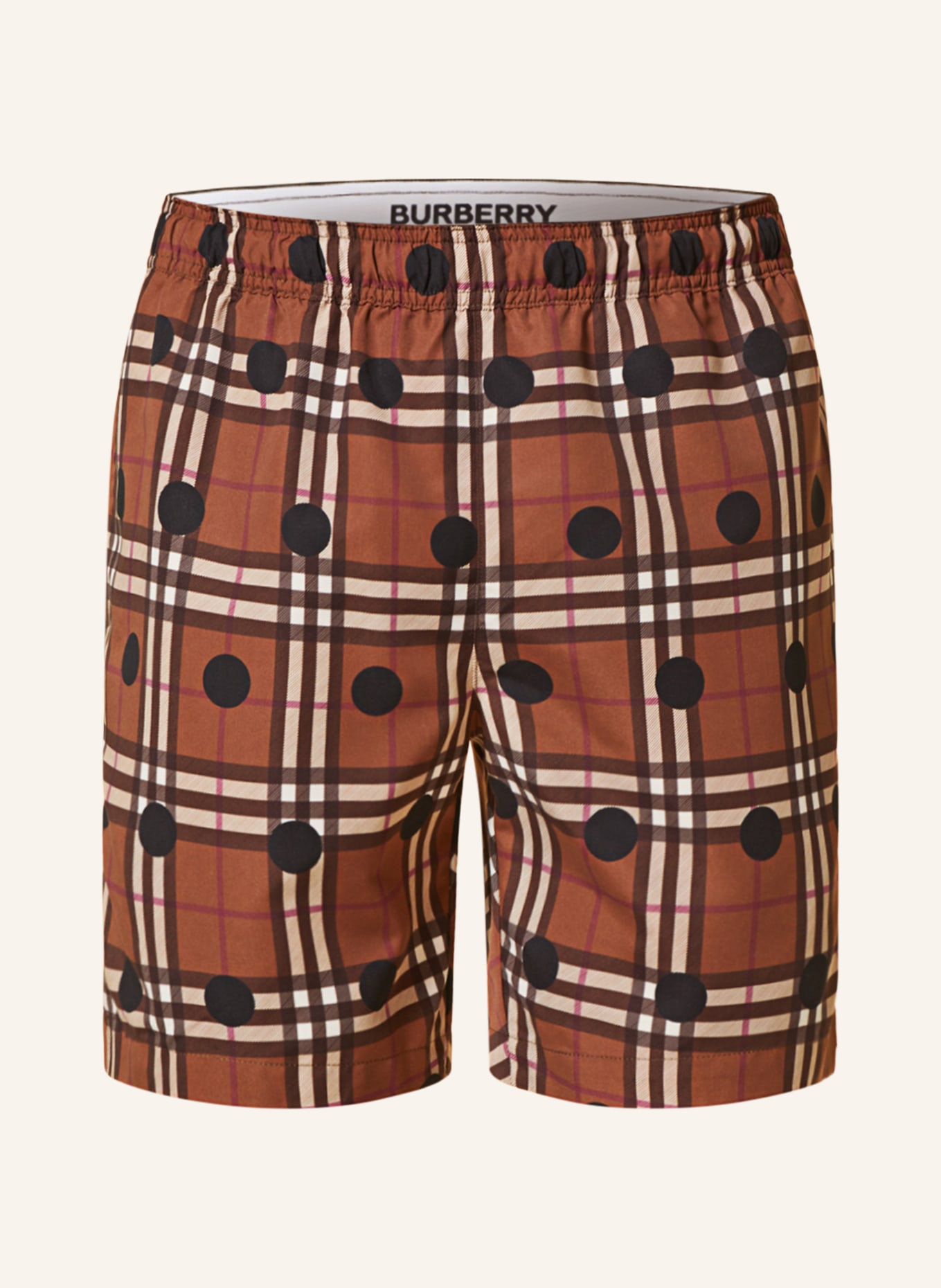 BURBERRY Swim Shorts MARTIN, Color: BROWN/ BEIGE (Image 1)