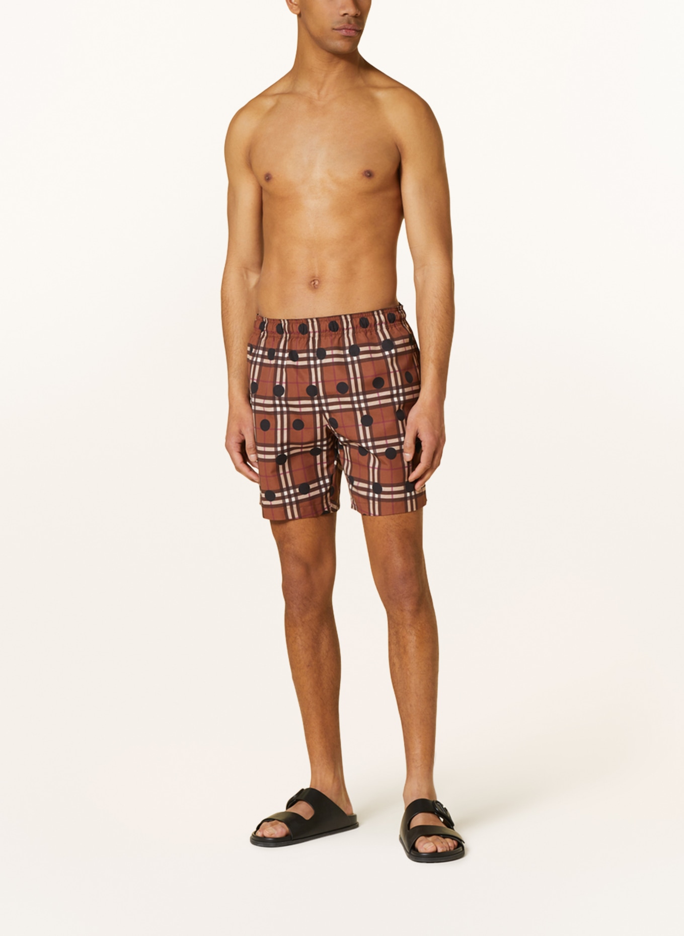 BURBERRY Swim Shorts MARTIN, Color: BROWN/ BEIGE (Image 2)