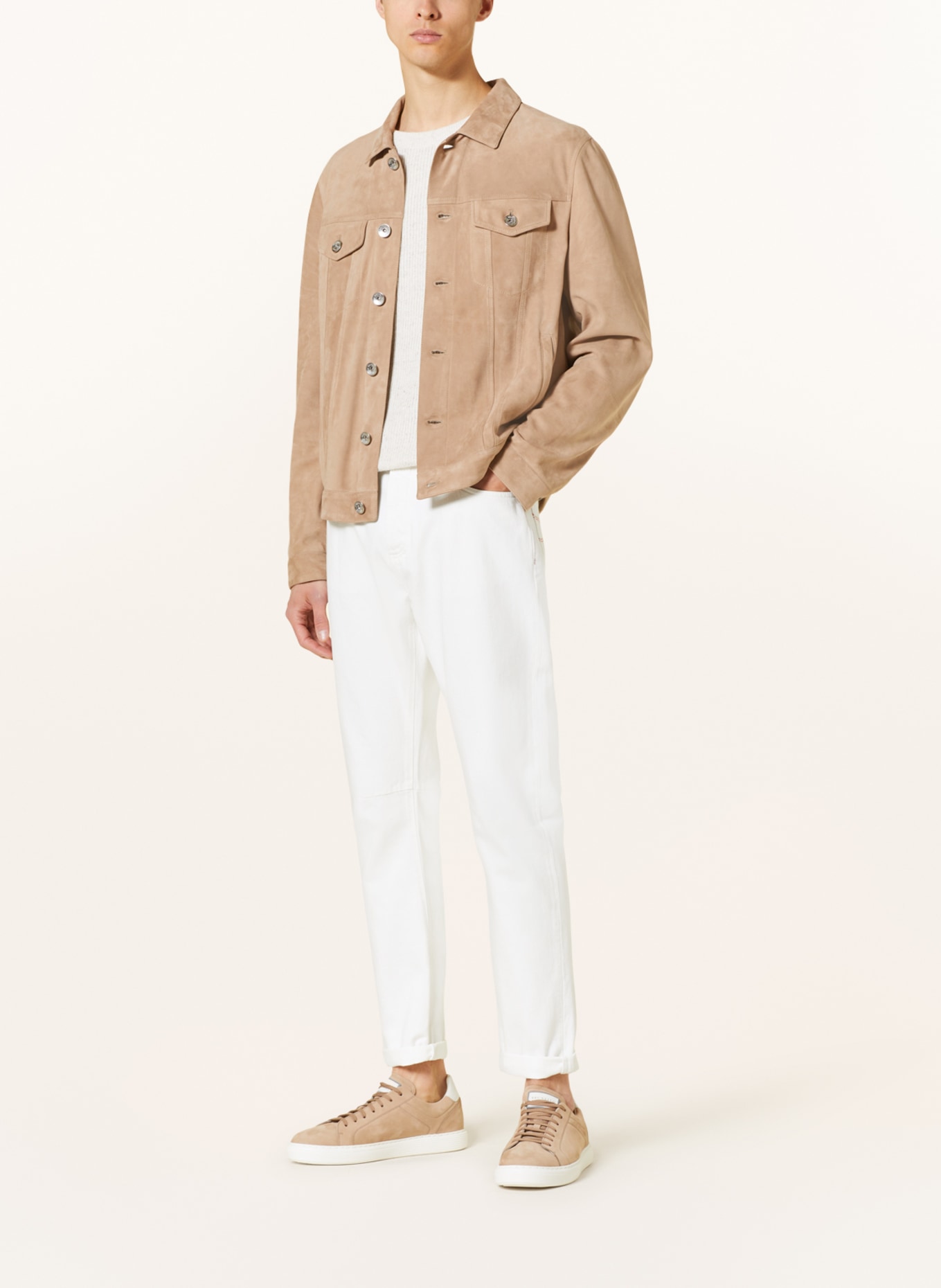 BRUNELLO CUCINELLI Jeans Leisure Fit, Farbe: C7210 white (Bild 2)