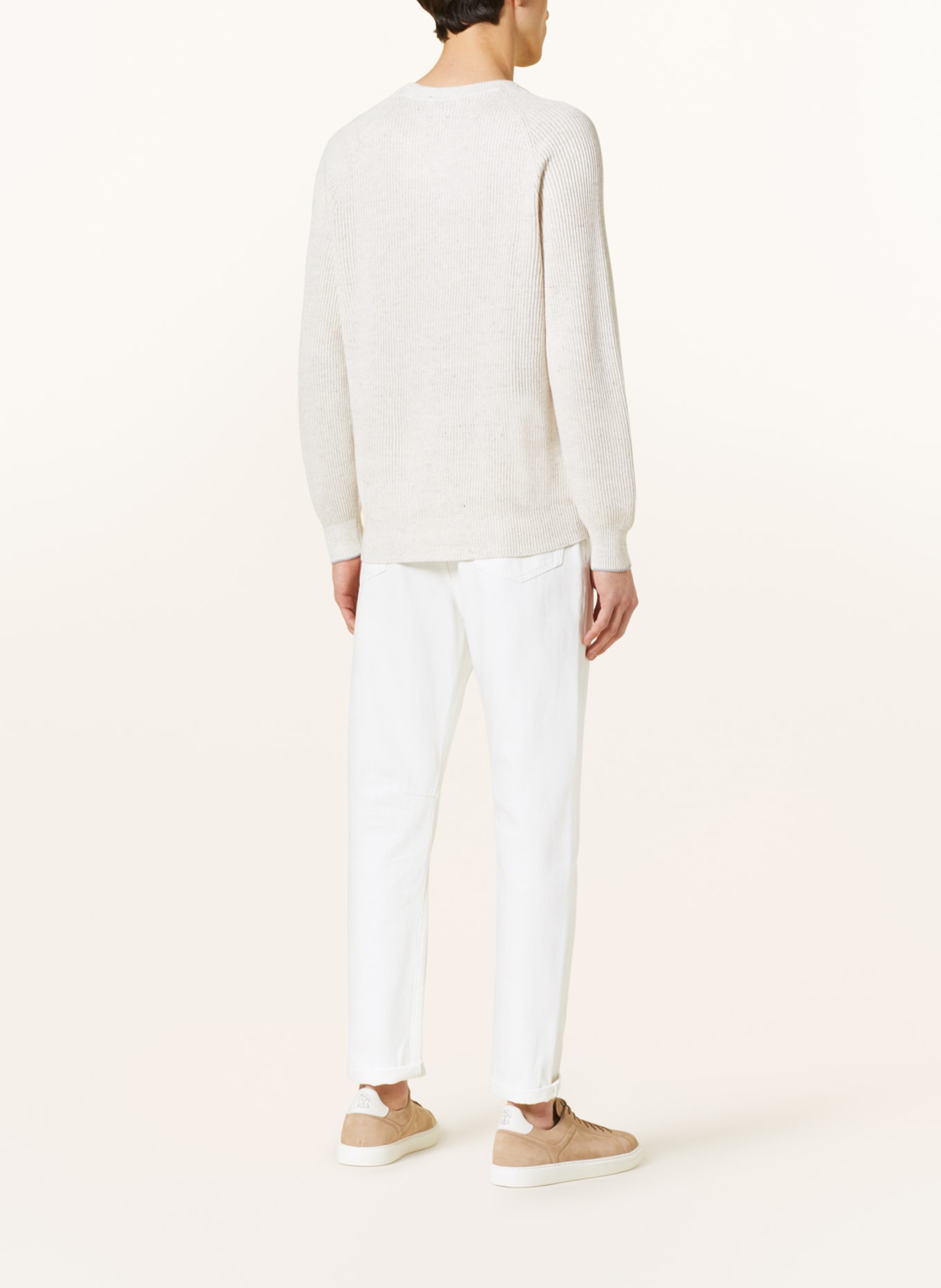 BRUNELLO CUCINELLI Jeans Leisure Fit, Farbe: C7210 white (Bild 3)