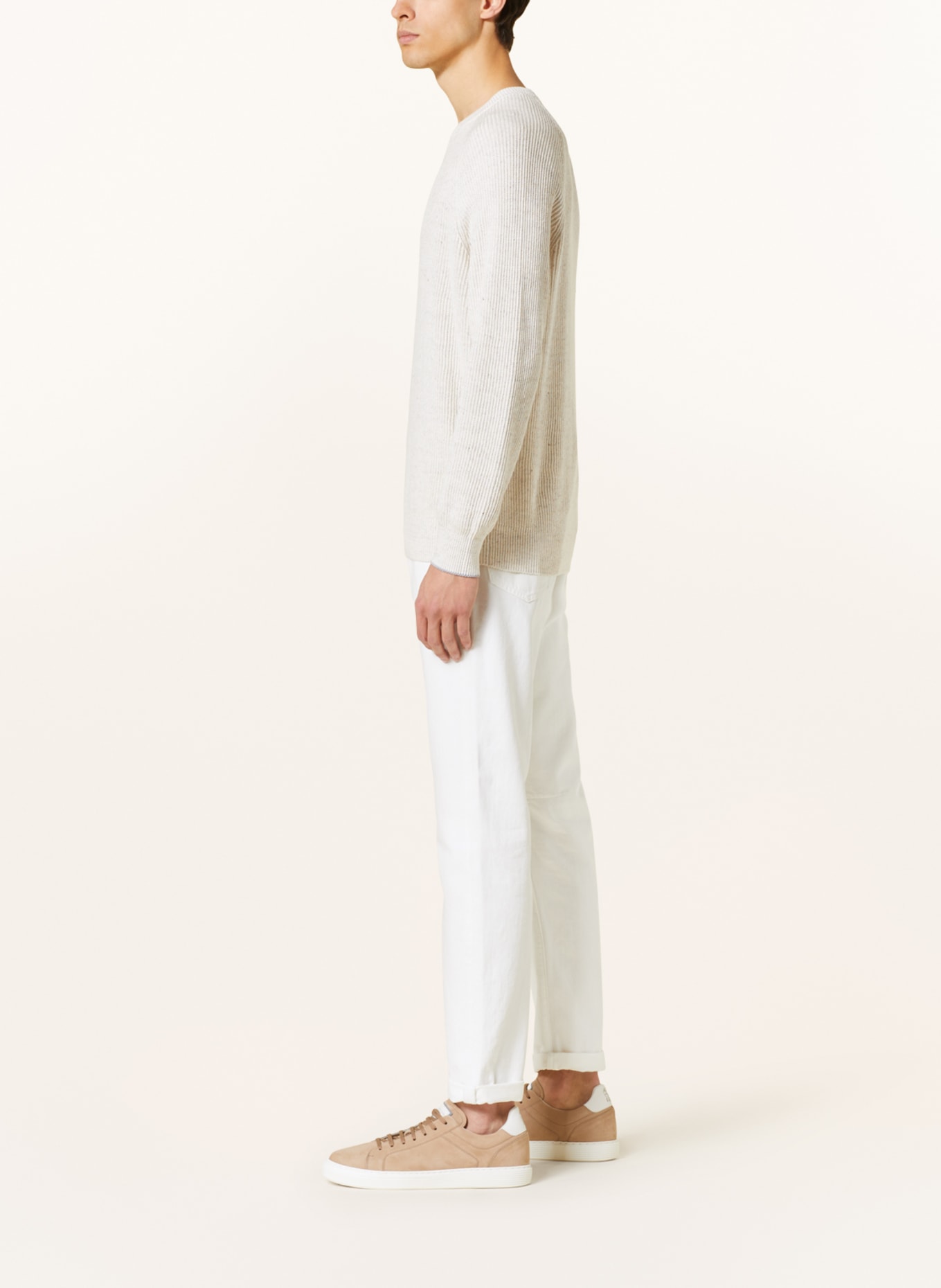 BRUNELLO CUCINELLI Jeans Leisure Fit, Farbe: C7210 white (Bild 4)