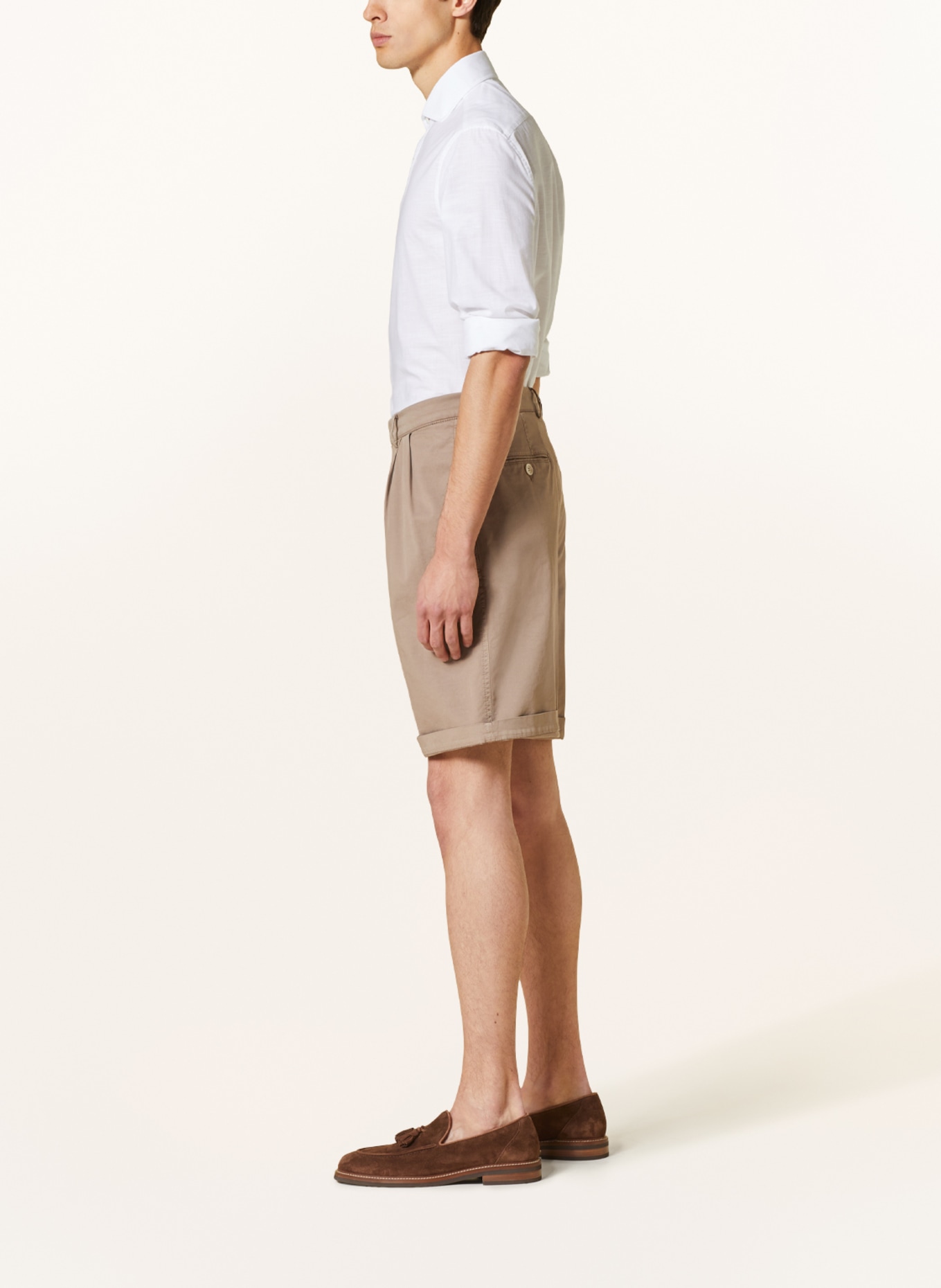 BRUNELLO CUCINELLI Shorts, Color: LIGHT BROWN (Image 4)