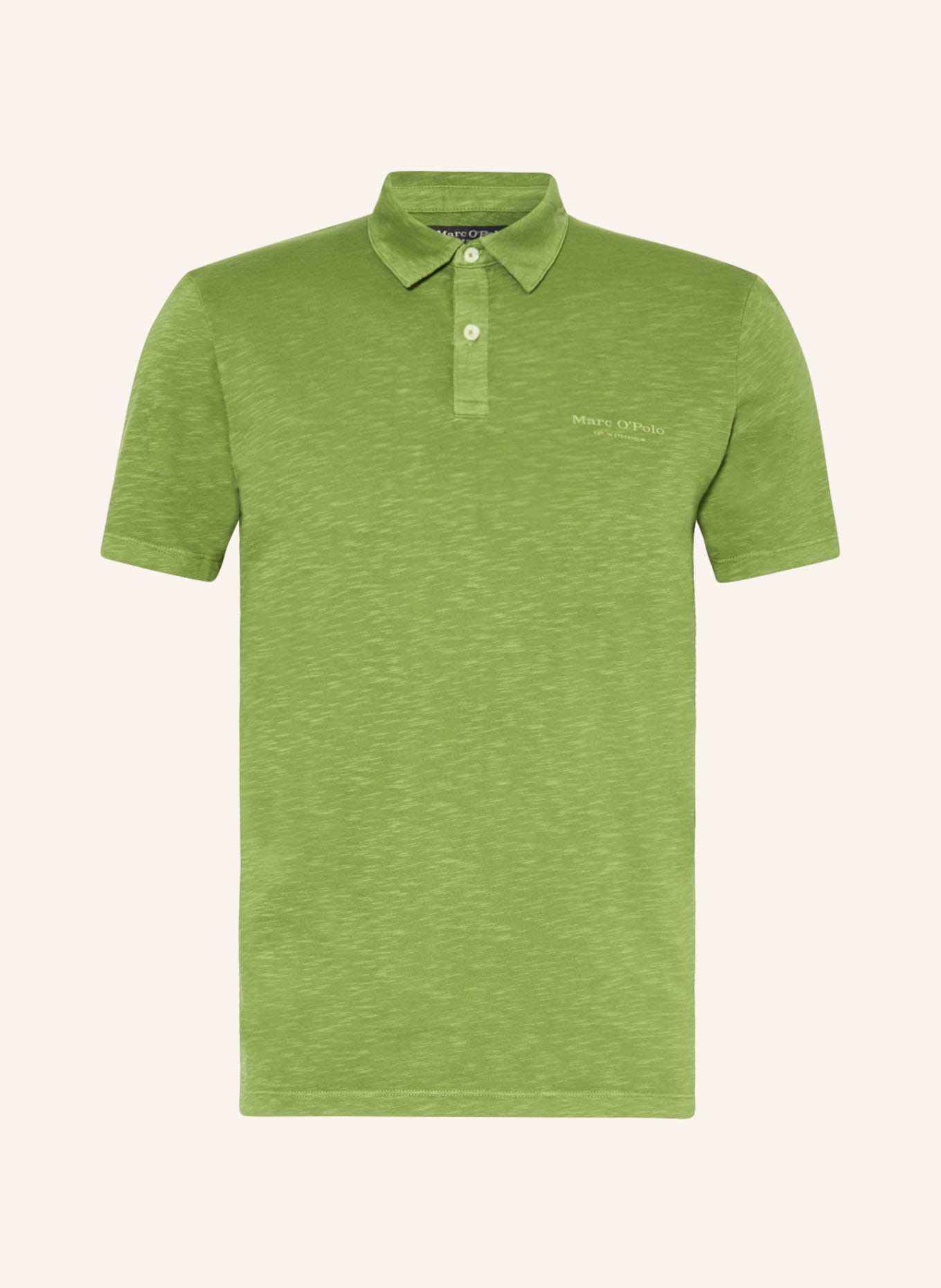 Marc O'Polo Jersey polo shirt shaped fit, Color: GREEN (Image 1)