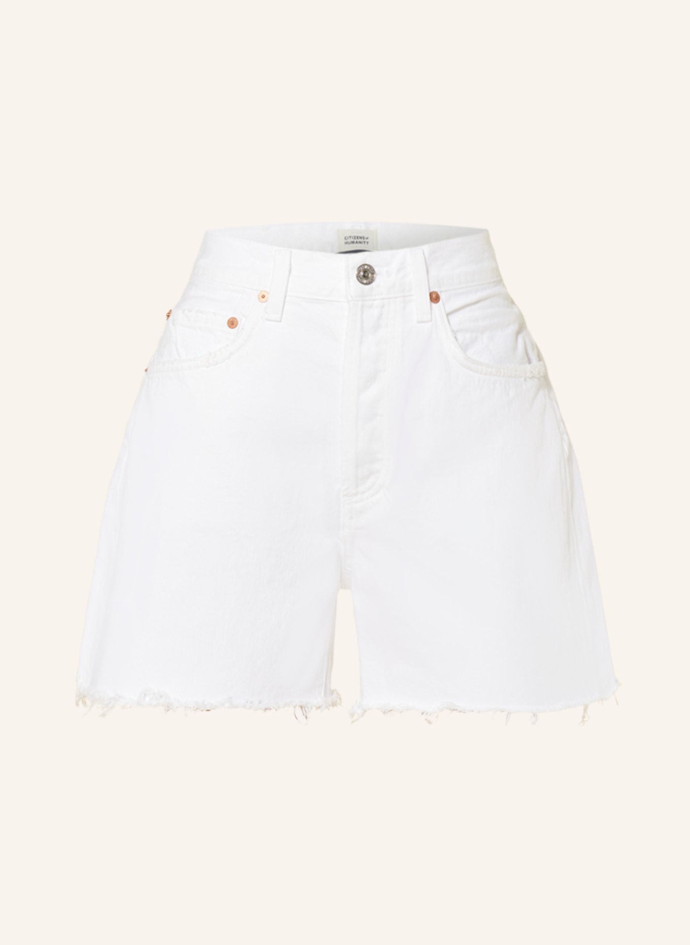 CITIZENS of HUMANITY Denim shorts ANNABELLE, Color: Gloss white (Image 1)
