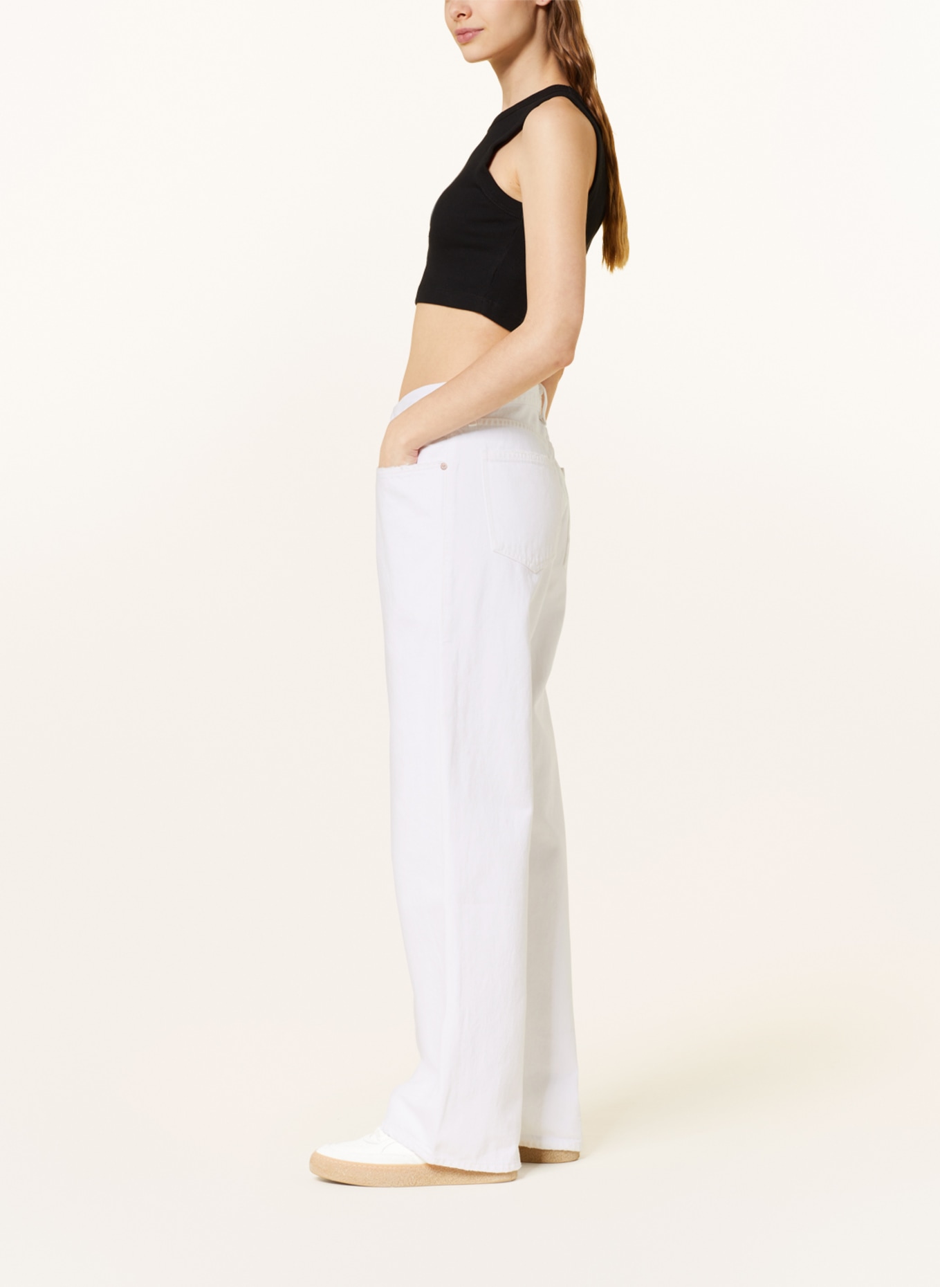 AGOLDE Straight jeans FUSION, Color: WHITE (Image 4)