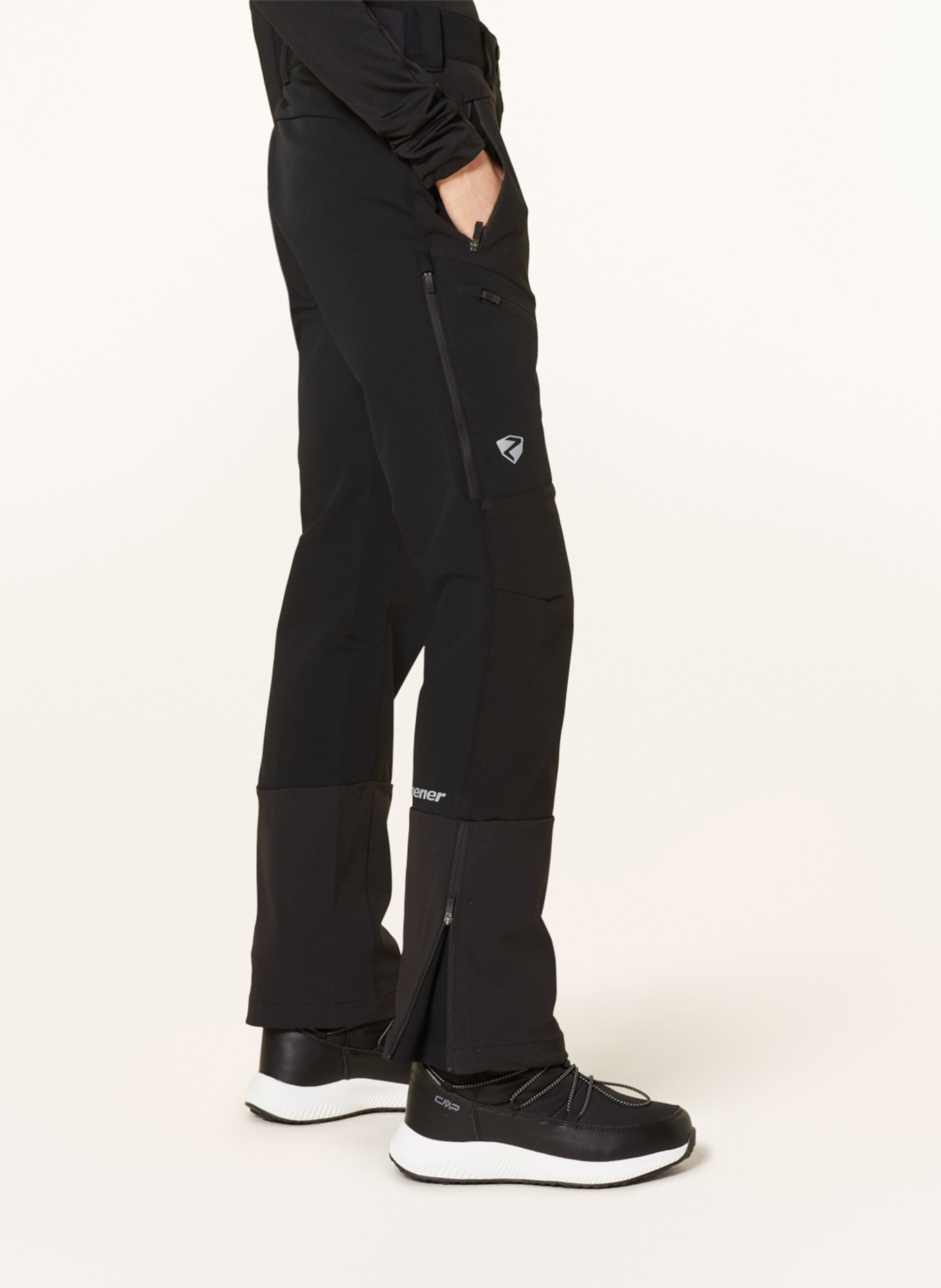 ziener Cross-country ski pants NOLANE, Color: BLACK (Image 5)