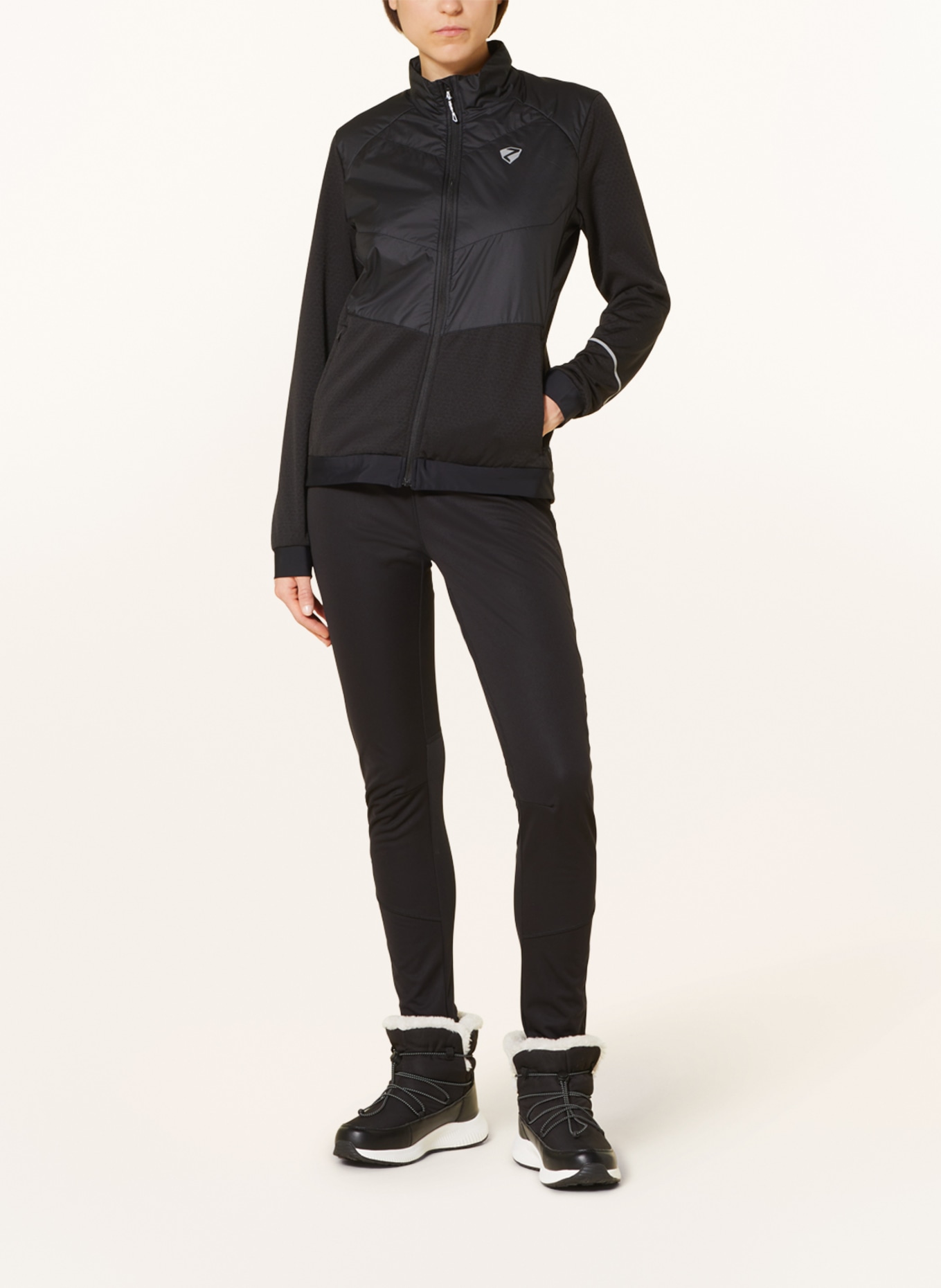 ziener Hybrid jacket NARINA, Color: BLACK (Image 2)
