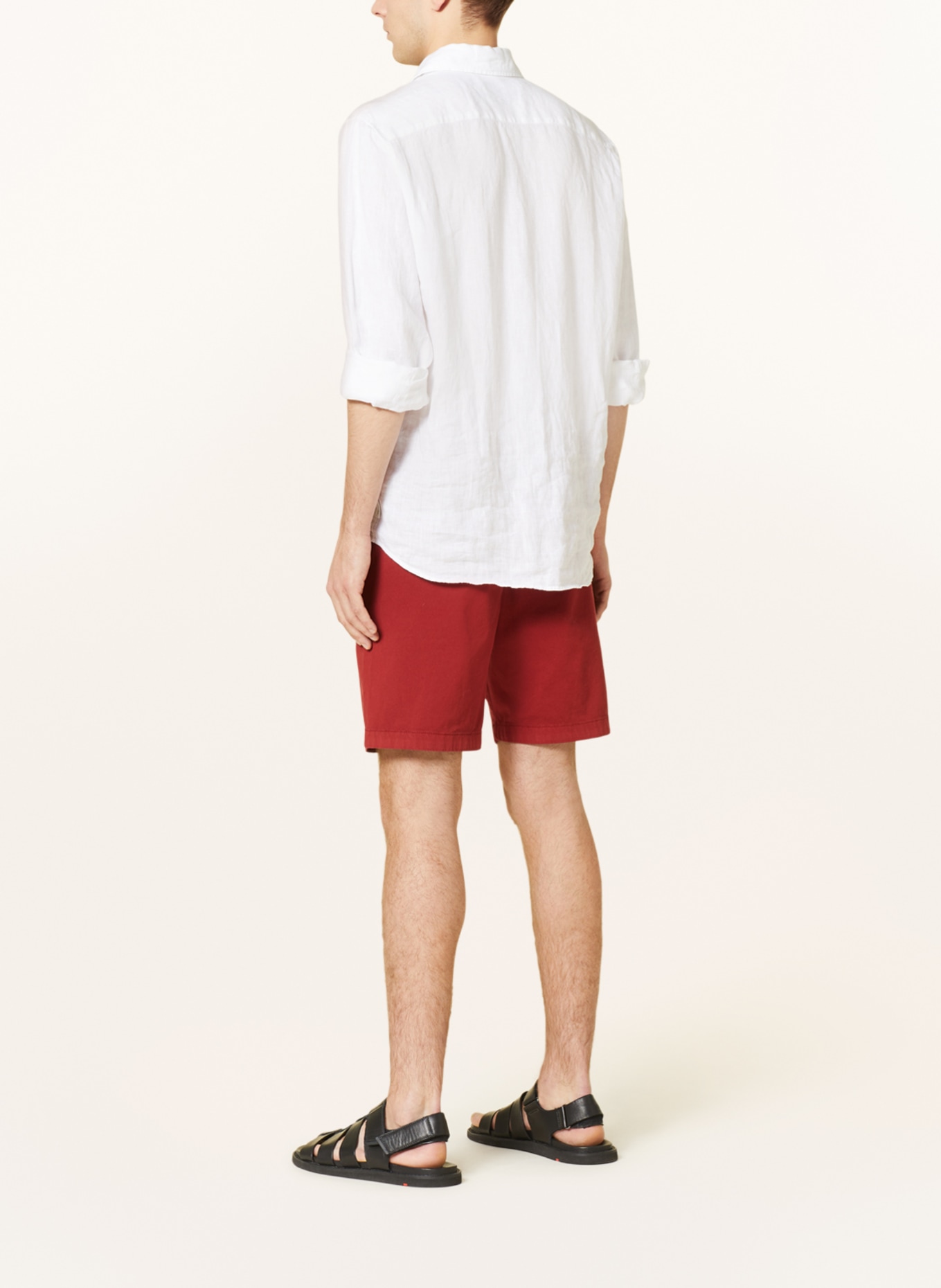 Marc O'Polo Shorts Slim Fit, Farbe: DUNKELROT (Bild 3)