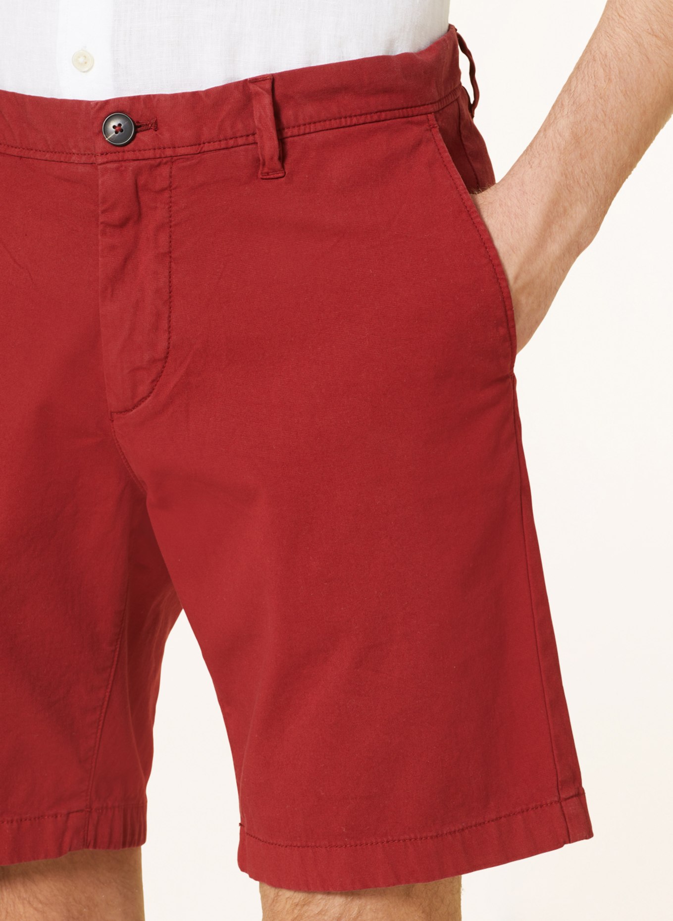 Marc O'Polo Shorts Slim Fit, Farbe: DUNKELROT (Bild 5)