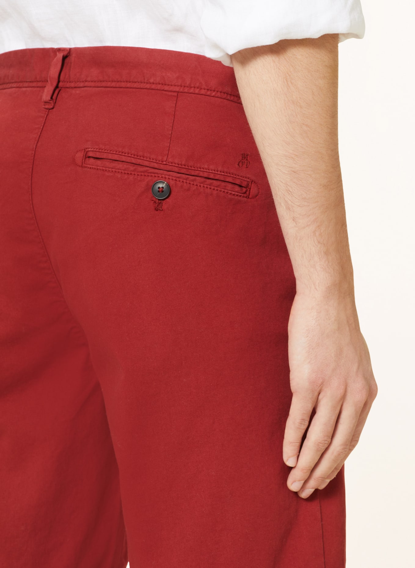 Marc O'Polo Shorts Slim Fit, Farbe: DUNKELROT (Bild 6)