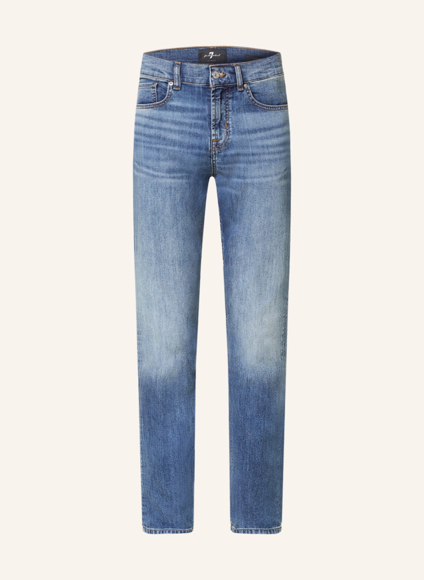 7 for all mankind Jeans SLIMMY Straight Fit, Farbe: MID BLUE (Bild 1)