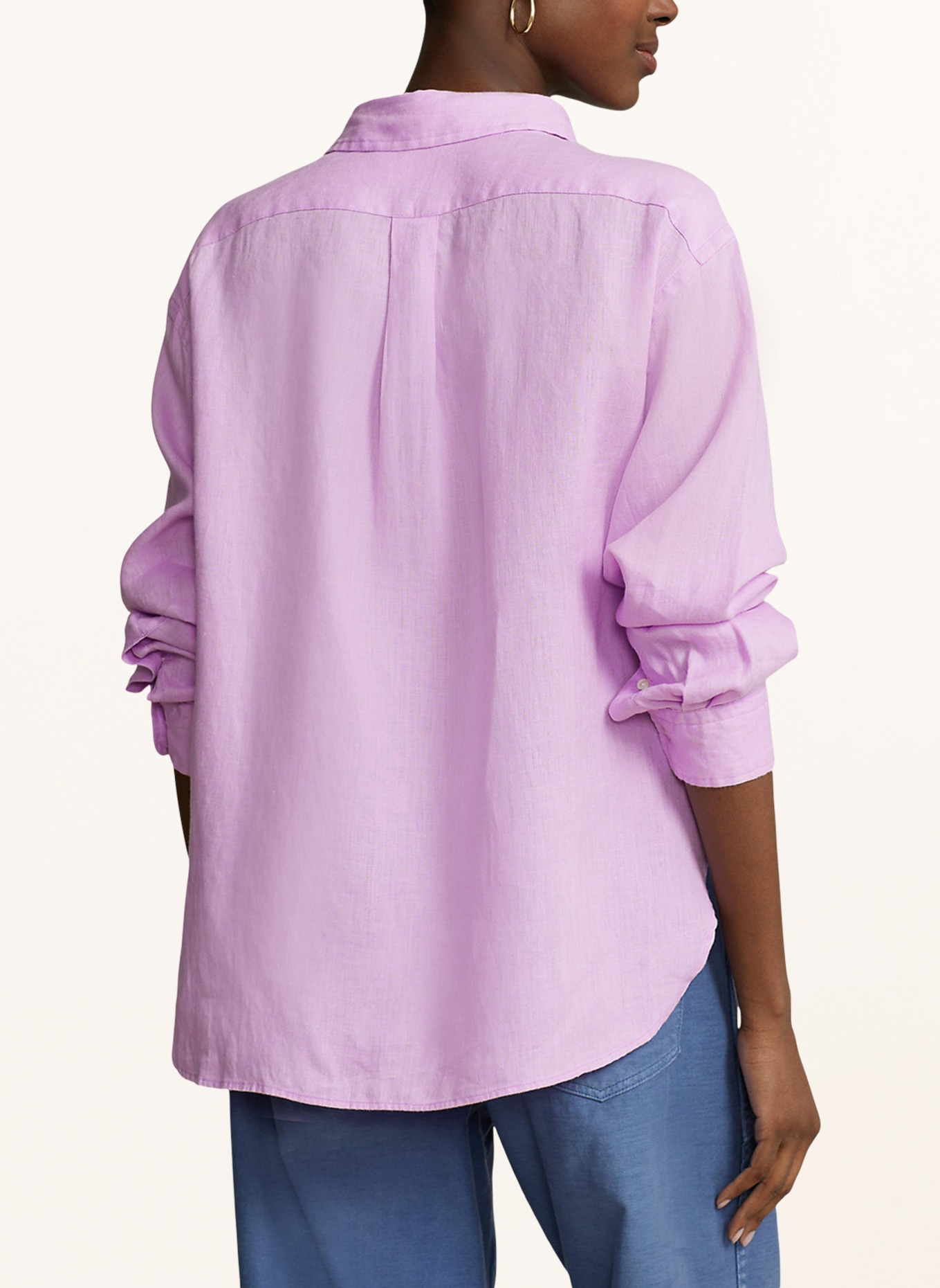 POLO RALPH LAUREN Hemdbluse aus Leinen, Farbe: HELLLILA (Bild 3)
