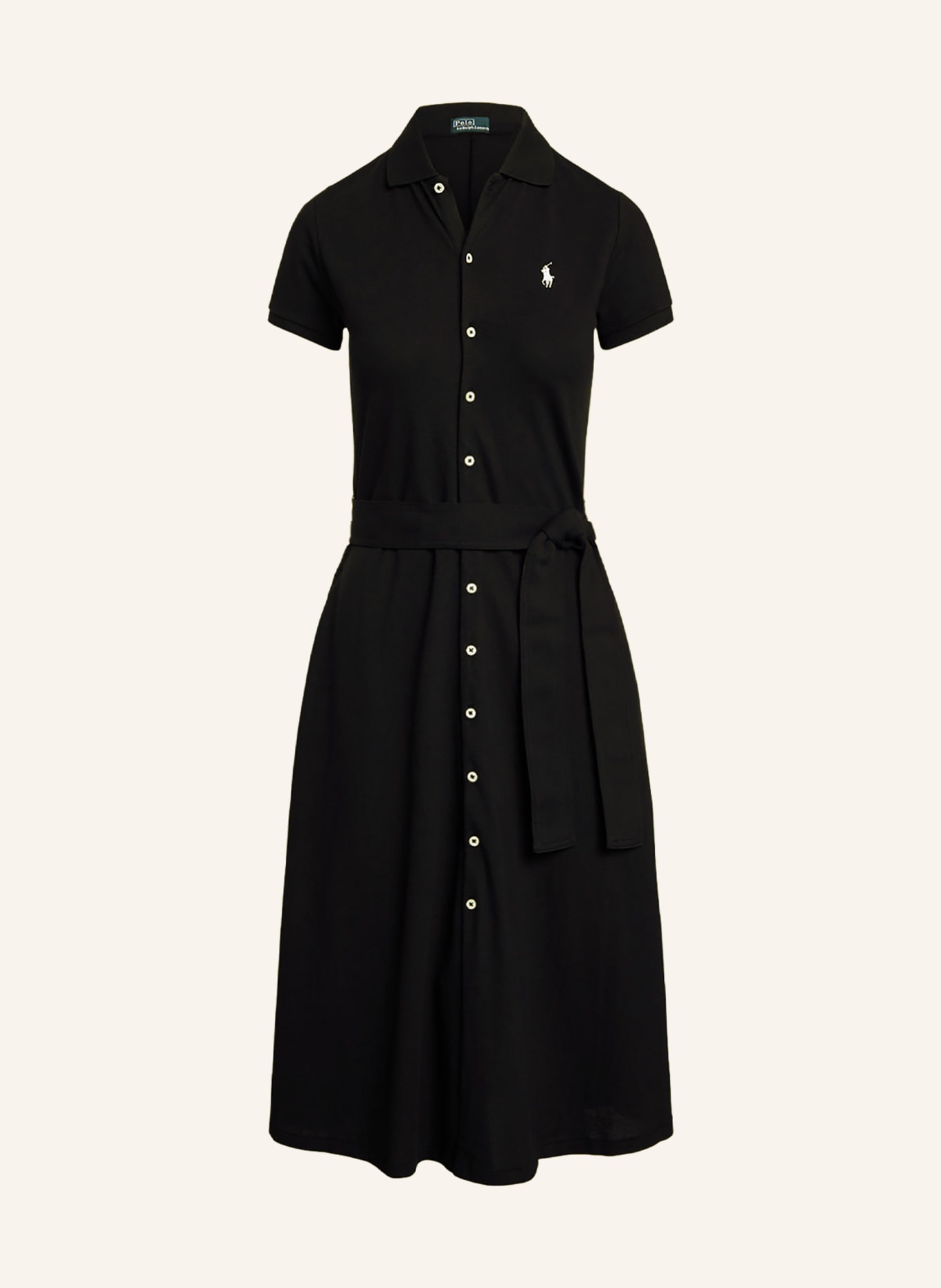 POLO RALPH LAUREN Shirt dress, Color: BLACK(Image null)